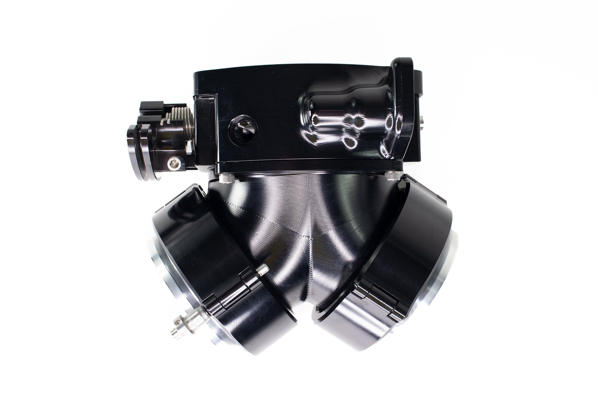 Billet 'Y' Connection with 3 Quick Seals for ICON 92mm Throttle Body - High Performance Intake Adapter for Racing & Off-Road Vehicles - Perfect for Turbo Upgrades & Engine Modifications