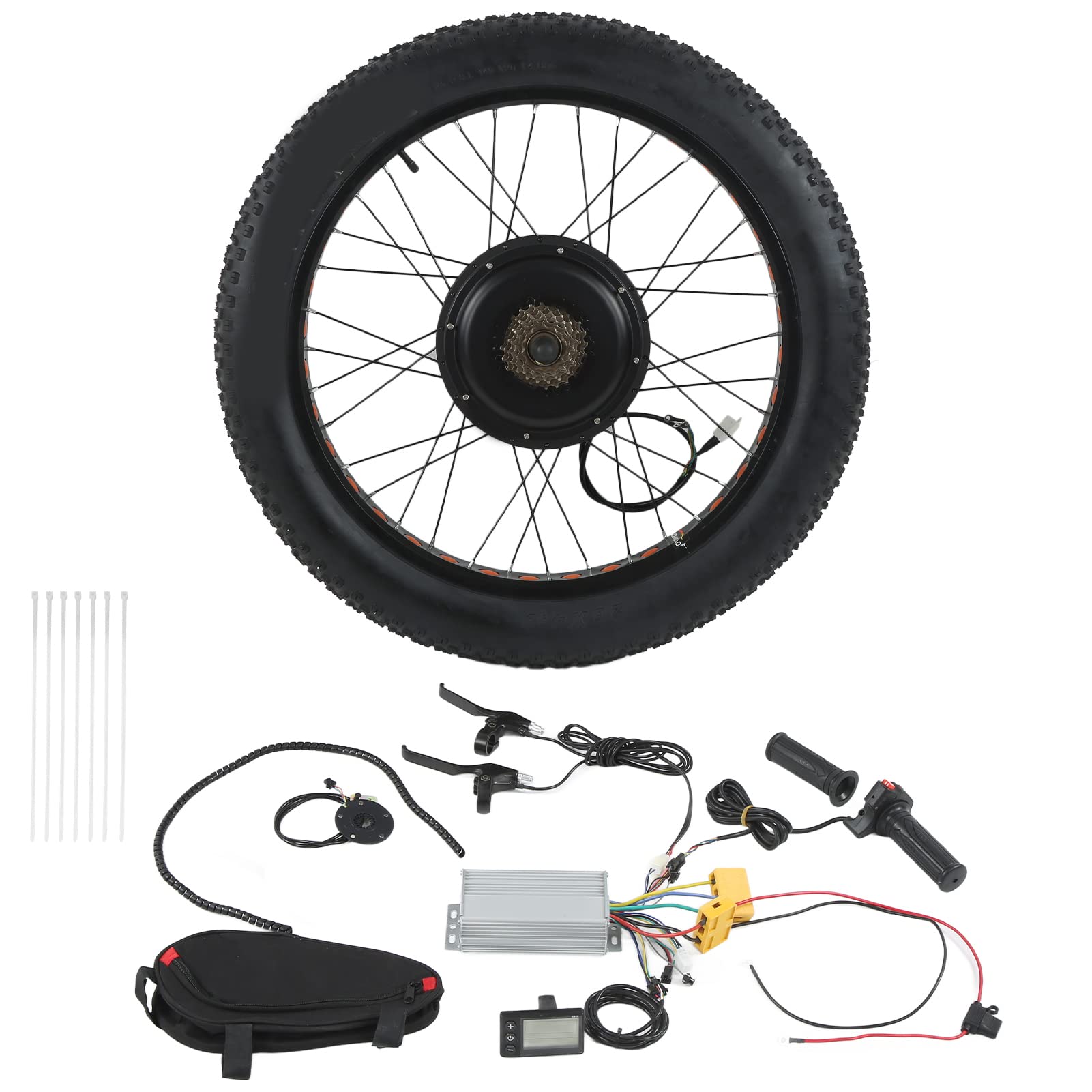 **Akozon 1000W Ebike Conversion Kit - 26in/66cm High-Precision Rear Wheel Electric Motor Kit with LCD Display for DIY Electric Bicycle (Perfect for Commuting, Off-Road & Urban Riding)**