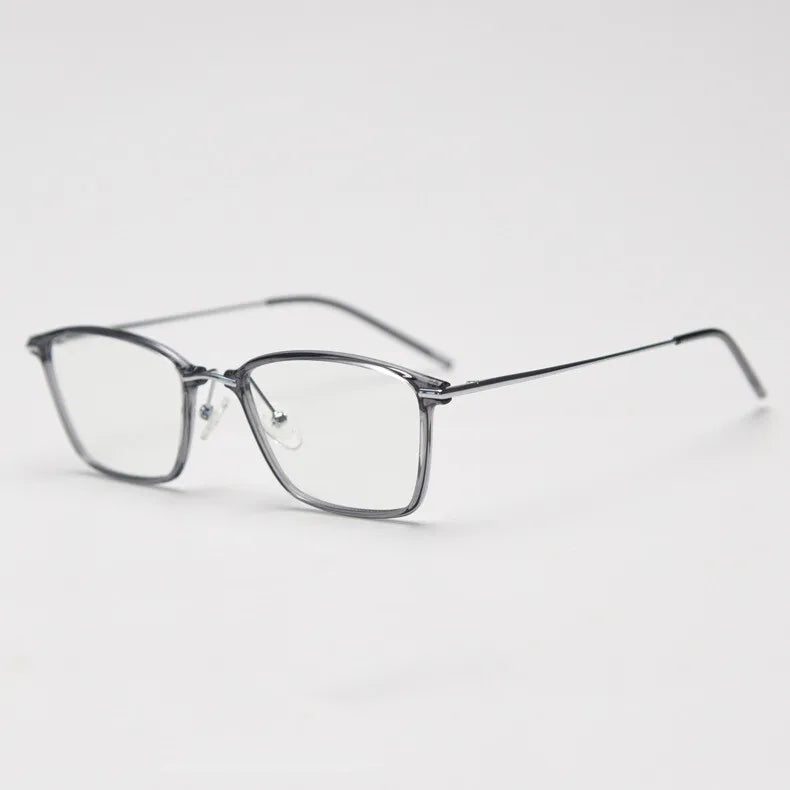CCspace Women's Full Rim Small Square TR90 Titanium Eyeglasses Frame - Lightweight & Durable for Work, Reading & Daily Use (Model 301814)