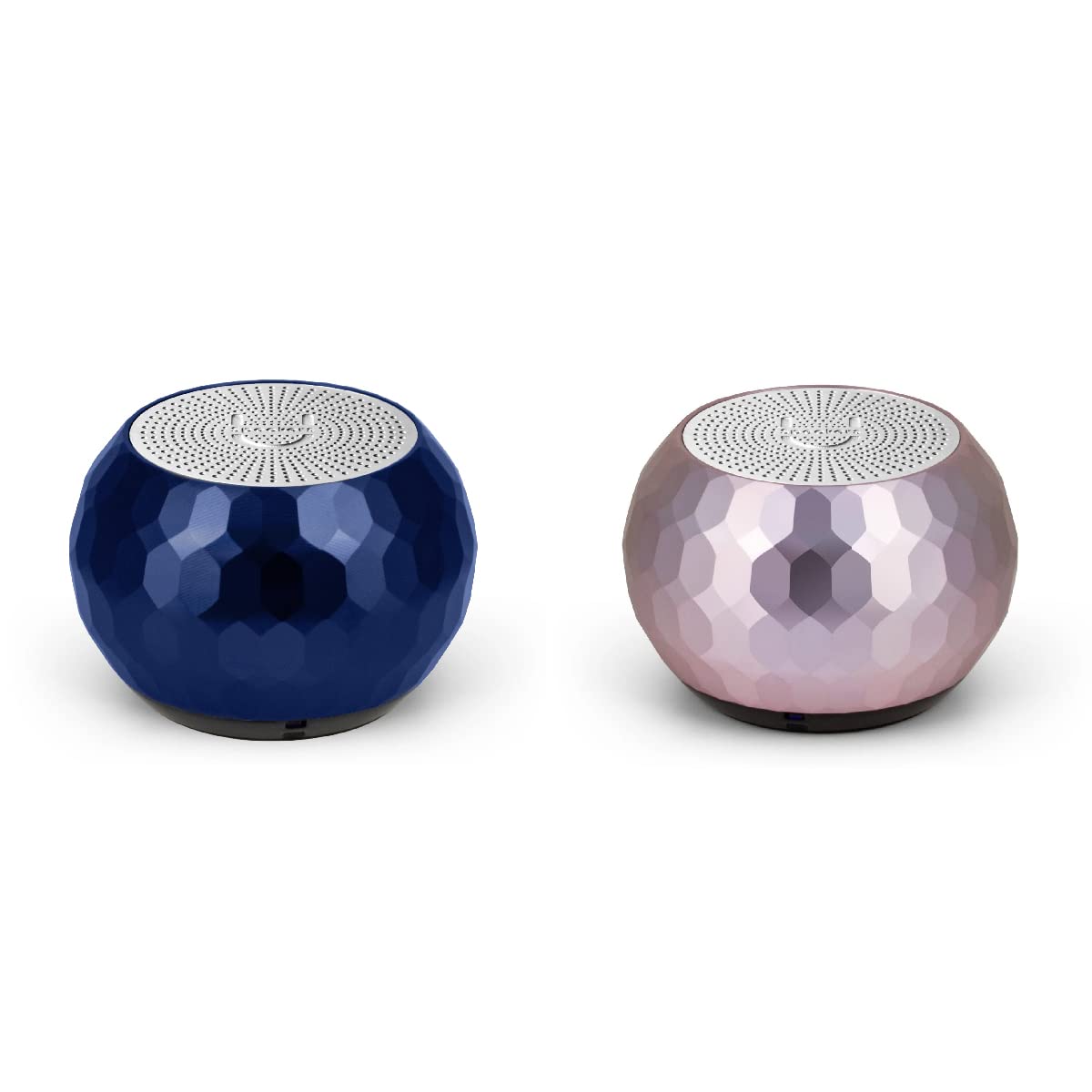 Portable Wireless Bluetooth Speaker with Magnetic Base - Mini Glam U Speakers with Built-in Mic & Selfie Remote, Perfect for Travel, Home Office & Outdoor Activities | Pair with Matching Speaker for Stereo Sound