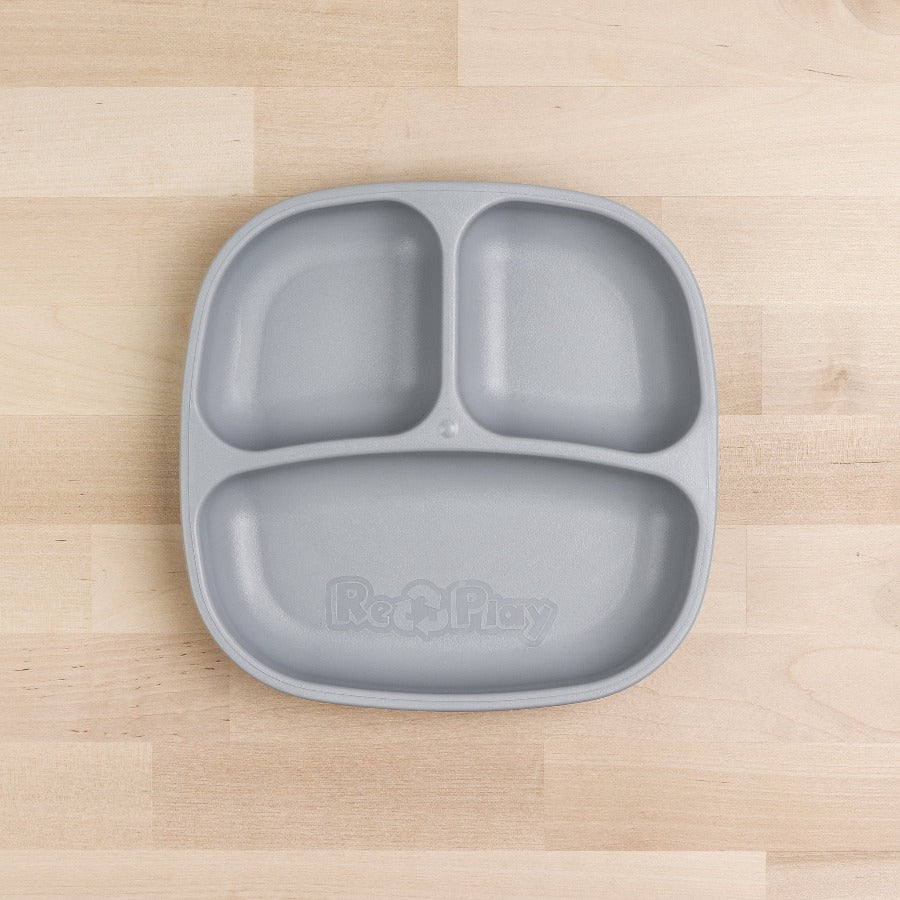 RePlay Divided Plate - BPA-Free Toddler Feeding Dish with Sections for Kids - Perfect for Mealtime, Snacks, and Portion Control at Home or On-the-Go