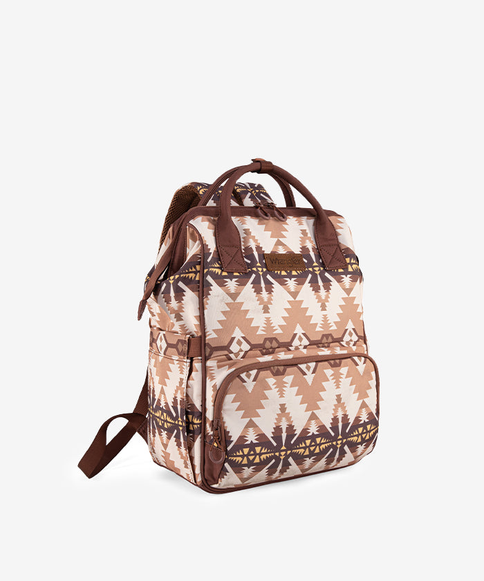 Wrangler Aztec Printed Diaper Bag - Stylish & Spacious Baby Essentials Organizer for Travel, Outings & Everyday Use