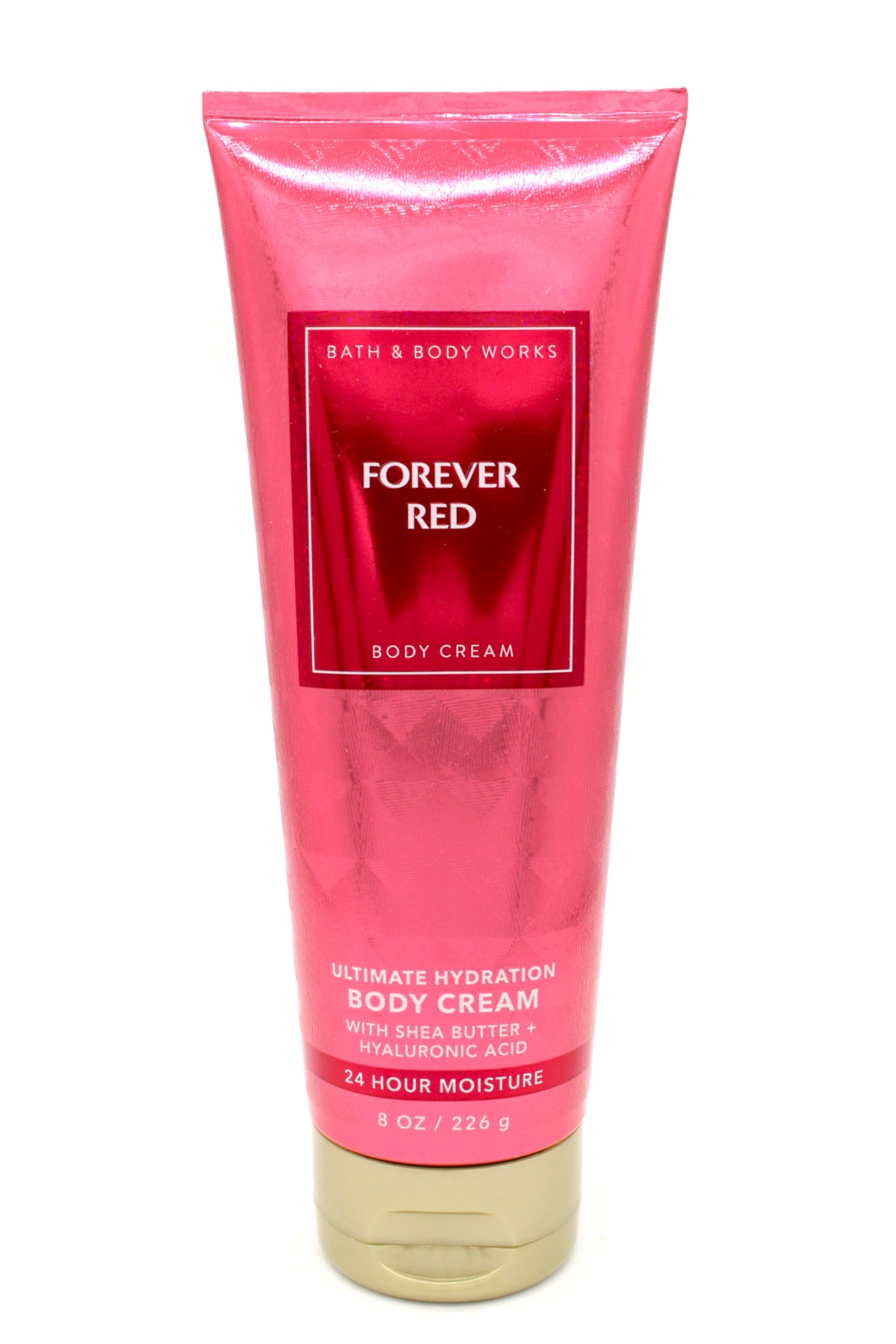Forever Red BBW Bath & Body Works Ultimate Hydration Body Cream 8 oz - Luxurious Moisturizing Lotion for Dry Skin, Perfect for Daily Use & Gift Giving