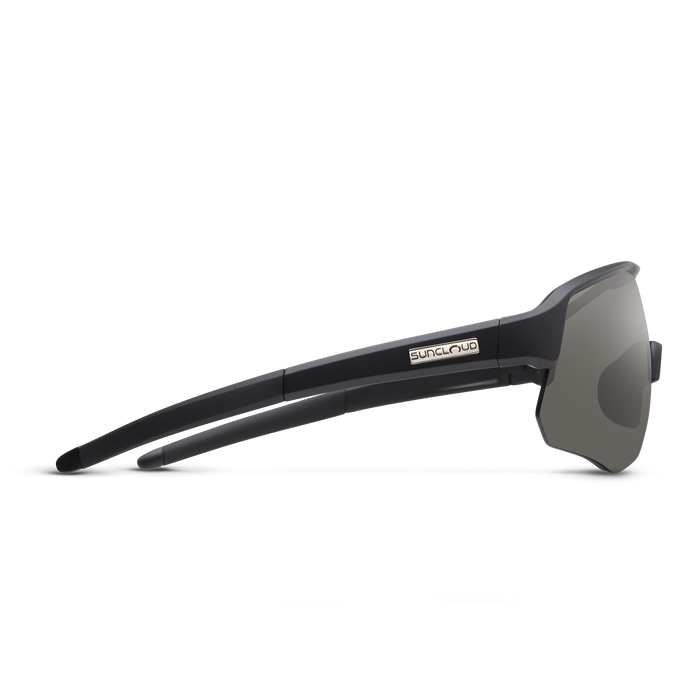 Cadence Matte Black Sunglasses with Polarized Gray Lenses - UV Protection for Driving, Outdoor Sports & Beach Activities