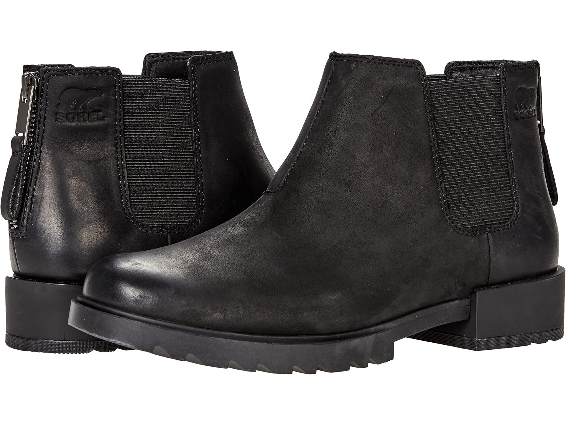 Sorel Women's Emelie II Chelsea Boots with Heel & Side Zip - Waterproof Winter Boots for Snow, Rain & Cold Weather | Fashionable & Comfortable for Walking, Work & Outdoor Activities