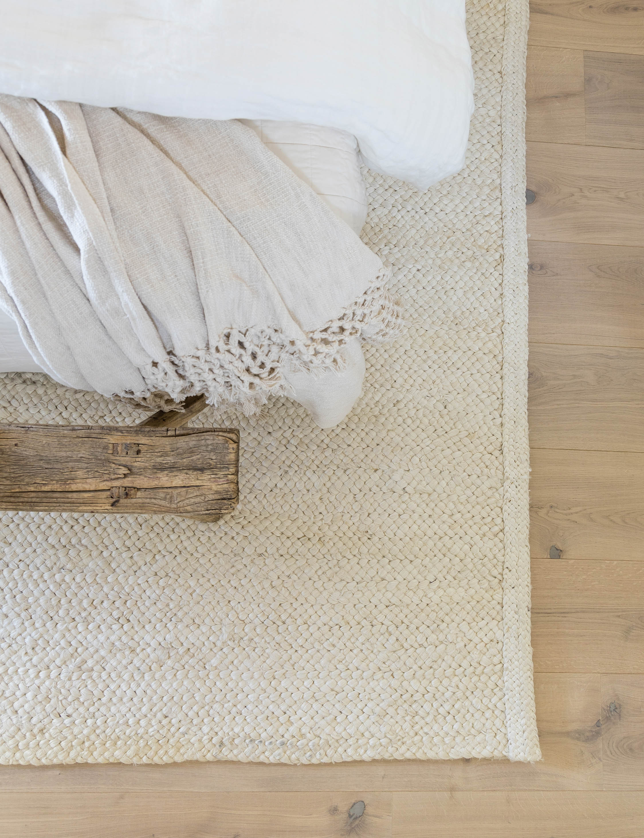 Pure Salt x Momeni Handwoven Jute Rug in Cassis - Eco-Friendly Natural Fiber Floor Mat for Living Room, Bedroom & Boho Decor