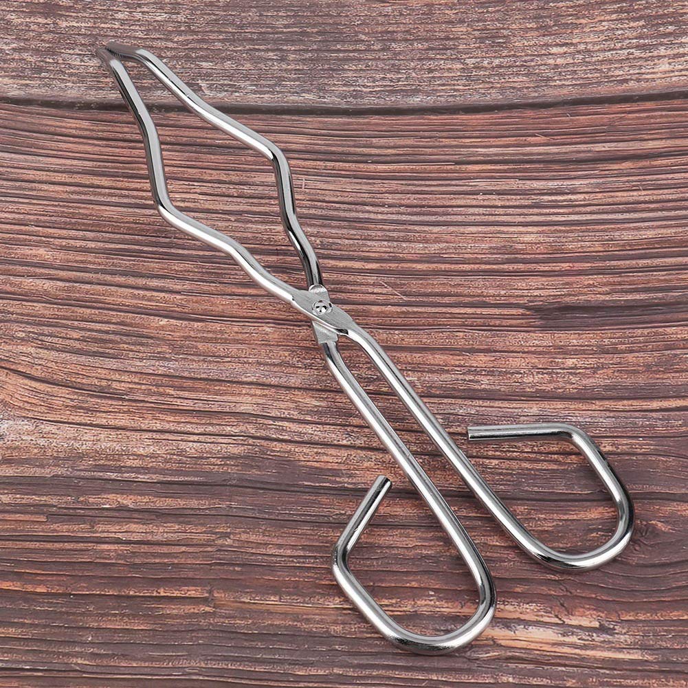 Tnfeeon Stainless Steel Crucible Tongs - 9.4 Inch Durable Anti-Rust Melting Pliers for Gold, Silver & Jewelry Making - Perfect for Foundry, Metal Casting & DIY Jewelry Workshop