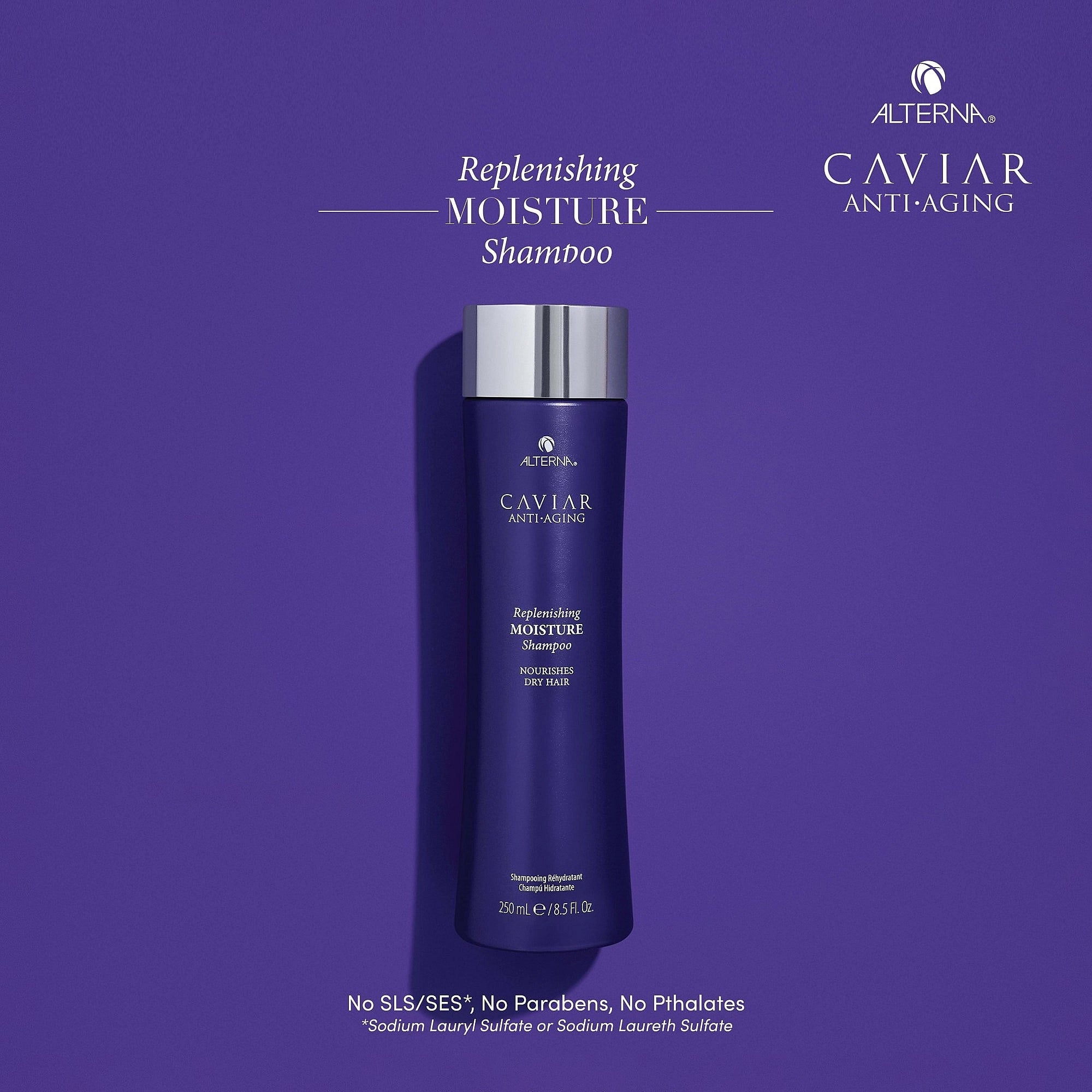 Alterna Caviar Anti-Aging Replenishing Moisture Shampoo for Dry, Damaged Hair - Hydrating & Repairing Formula for Salon-Quality Shine at Home