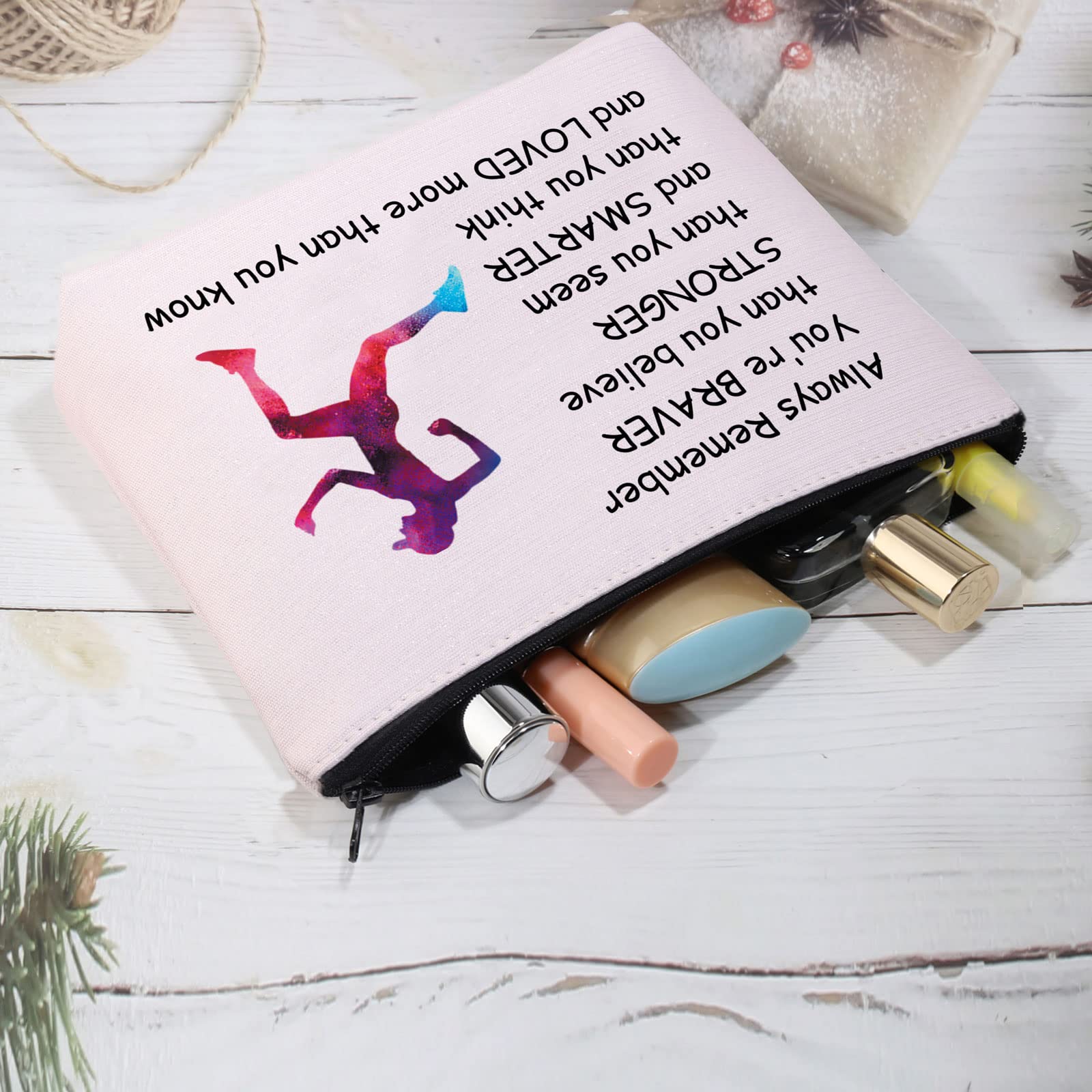 Waterproof Pink Running Makeup Bag for Women - Travel Cosmetic Pouch Organizer - Gym, Wedding & Daily Essentials - Perfect for Workouts, Travel & Beauty Storage
