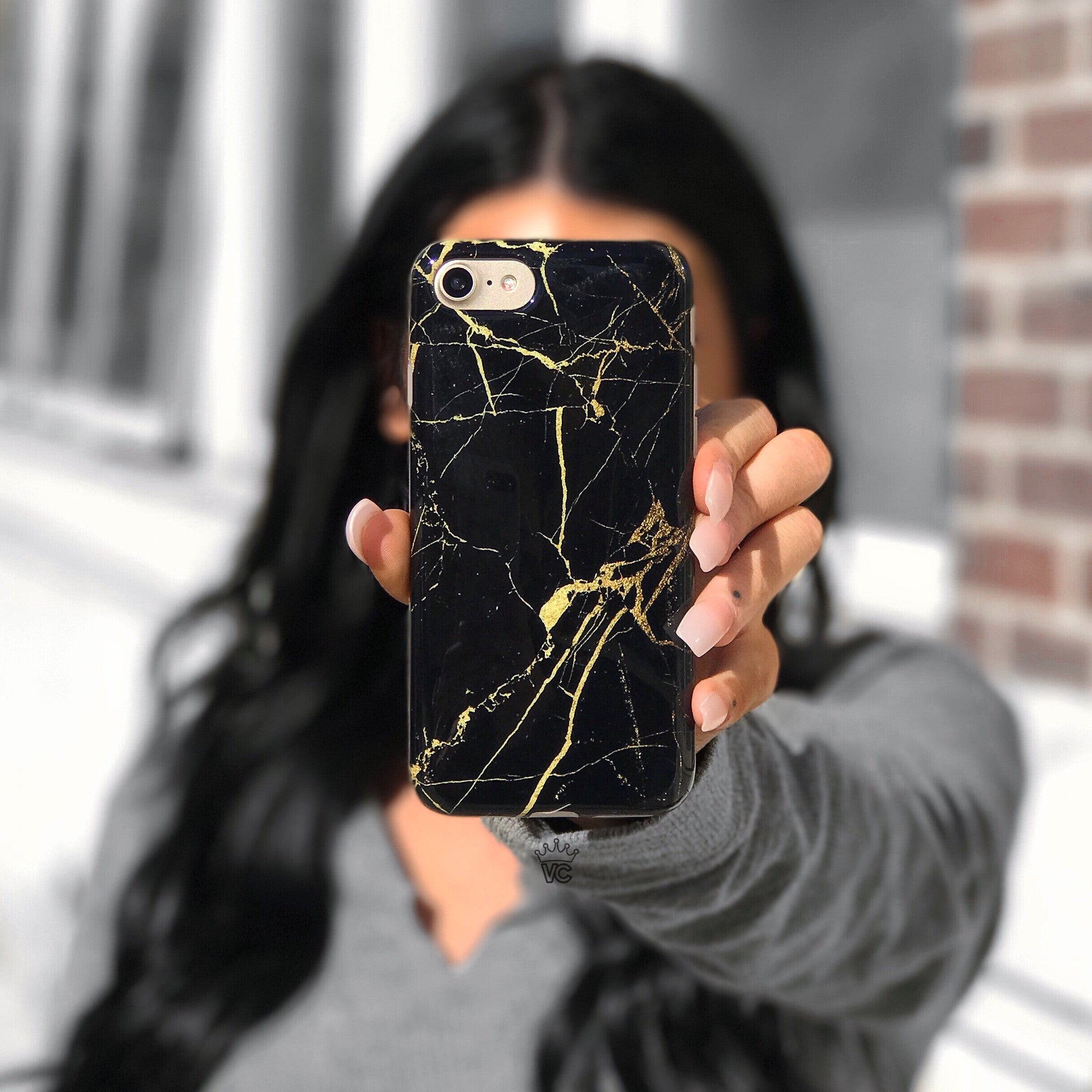 Elegant Black & Gold Marble iPhone Case - Premium Protective Cover with Slim Fit Design for iPhone [Model] - Perfect for Everyday Use, Office & Special Occasions