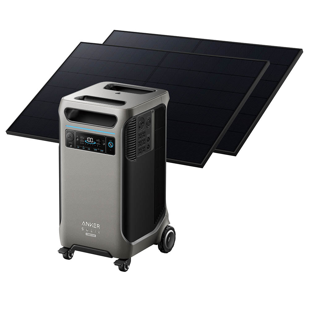 Anker SOLIX F3800 Plus Portable Power Station with 410W Solar Panel - Perfect for Camping, RV Trips & Emergency Backup Power