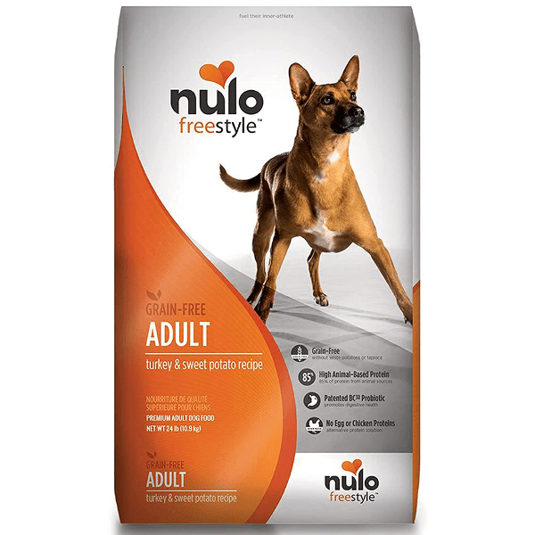 Nulo Freestyle Adult Dry Dog Food - Turkey & Sweet Potato Recipe | High Protein Grain-Free Kibble for Active Dogs | Perfect for Daily Meals & Training Rewards