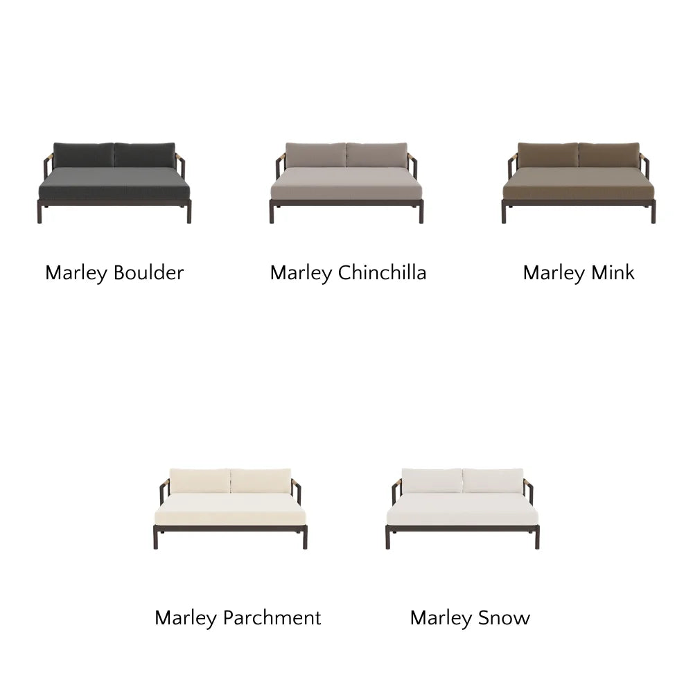 Breeze XL Daybed - Modern Outdoor Patio Lounger with Cushion, Waterproof & UV Resistant - Perfect for Poolside, Garden, or Backyard Relaxation