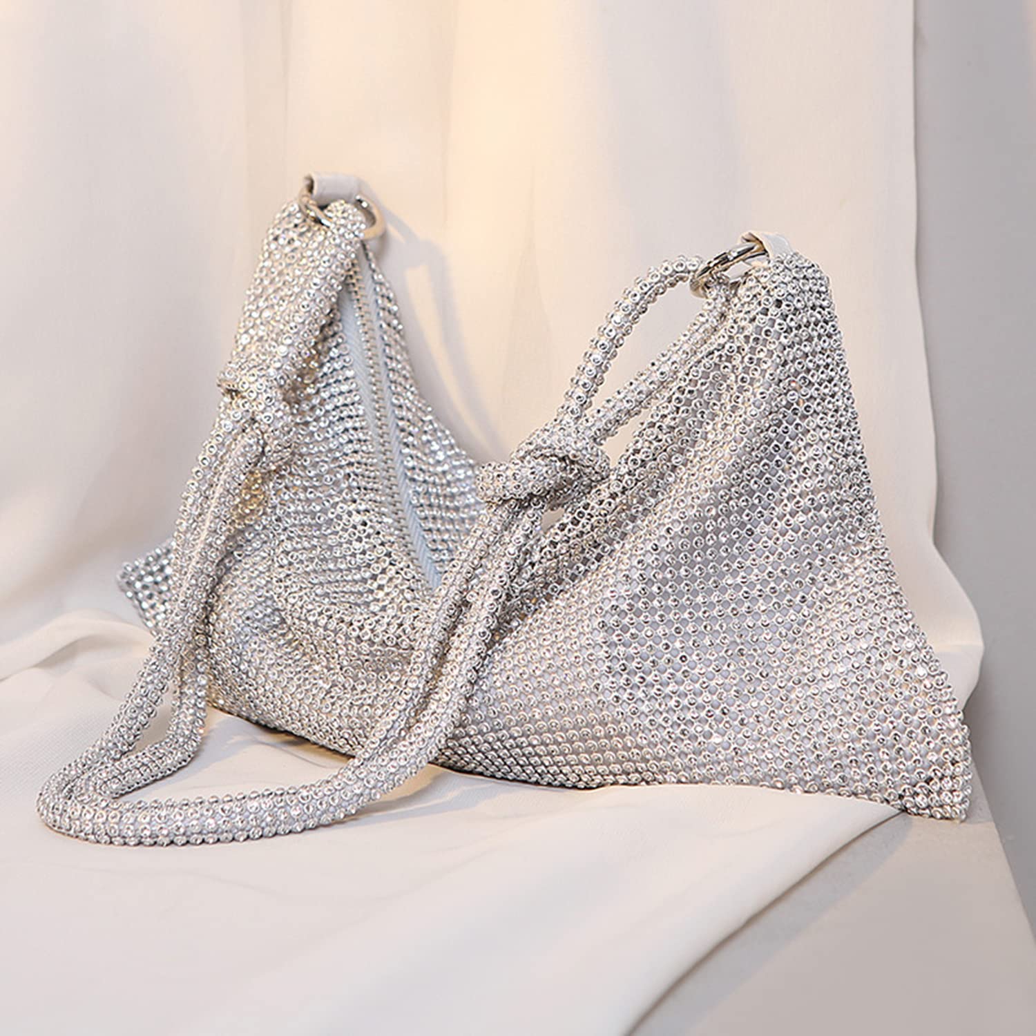 Sparkly Rhinestone Evening Clutch Purse for Women - Elegant Crystal Bling Shoulder Bag & Handbag for Parties, Weddings, and Special Occasions