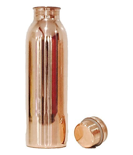 MAITHIL ART Pure Copper Water Bottle - 100% Leak Proof, Ayurvedic Health Benefits, Stylish & Joint-Free Design | Perfect for Daily Hydration, Yoga, Meditation & Wellness Routines