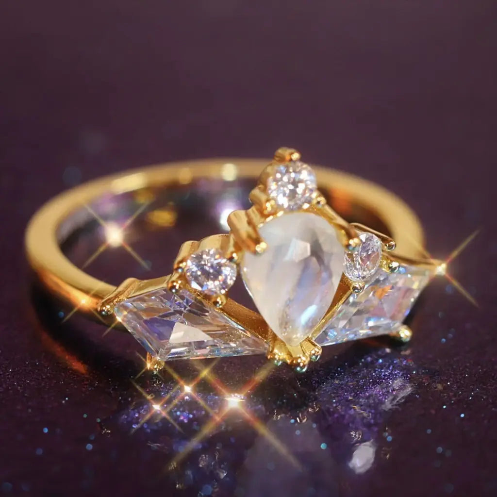Lotus Flower Ring for Women - Elegant Floral Jewelry for Boho Style, Wedding, and Everyday Wear