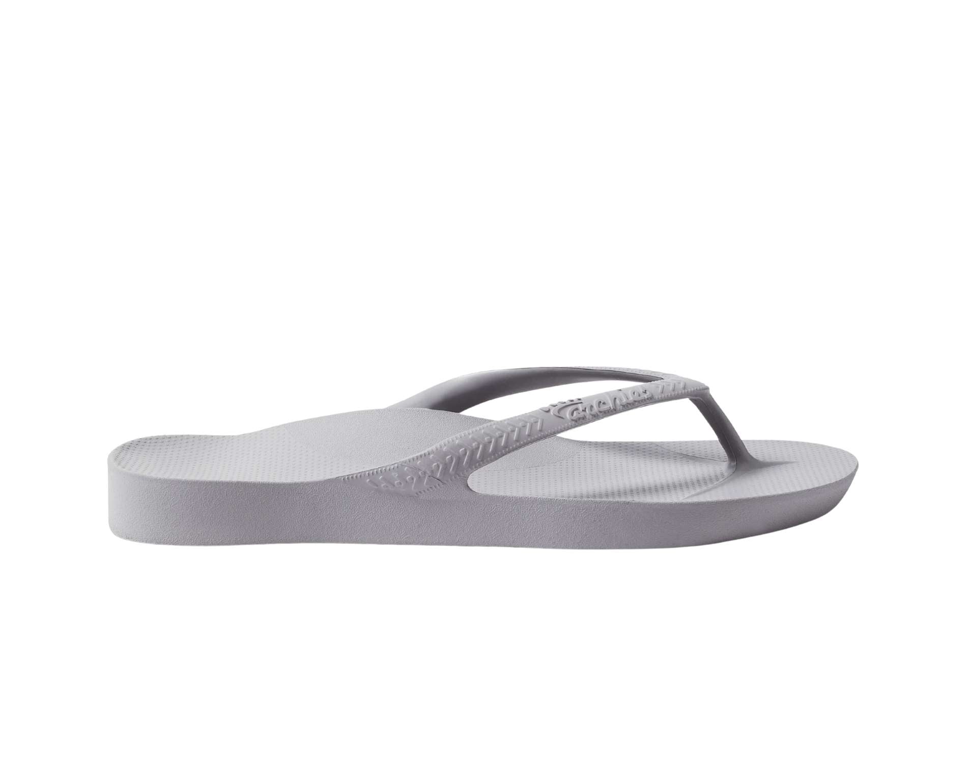 Archie's Arch Support Thongs for Women - Comfortable Grey Sandals with Orthotic Support - Perfect for Walking, Travel & Everyday Wear