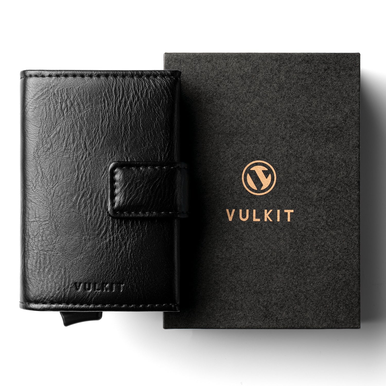 VC204 Magnetic Button Closure Tri-Fold Wallet - Secure RFID Blocking Leather Wallet for Men & Women - Perfect for Travel, Business & Everyday Use