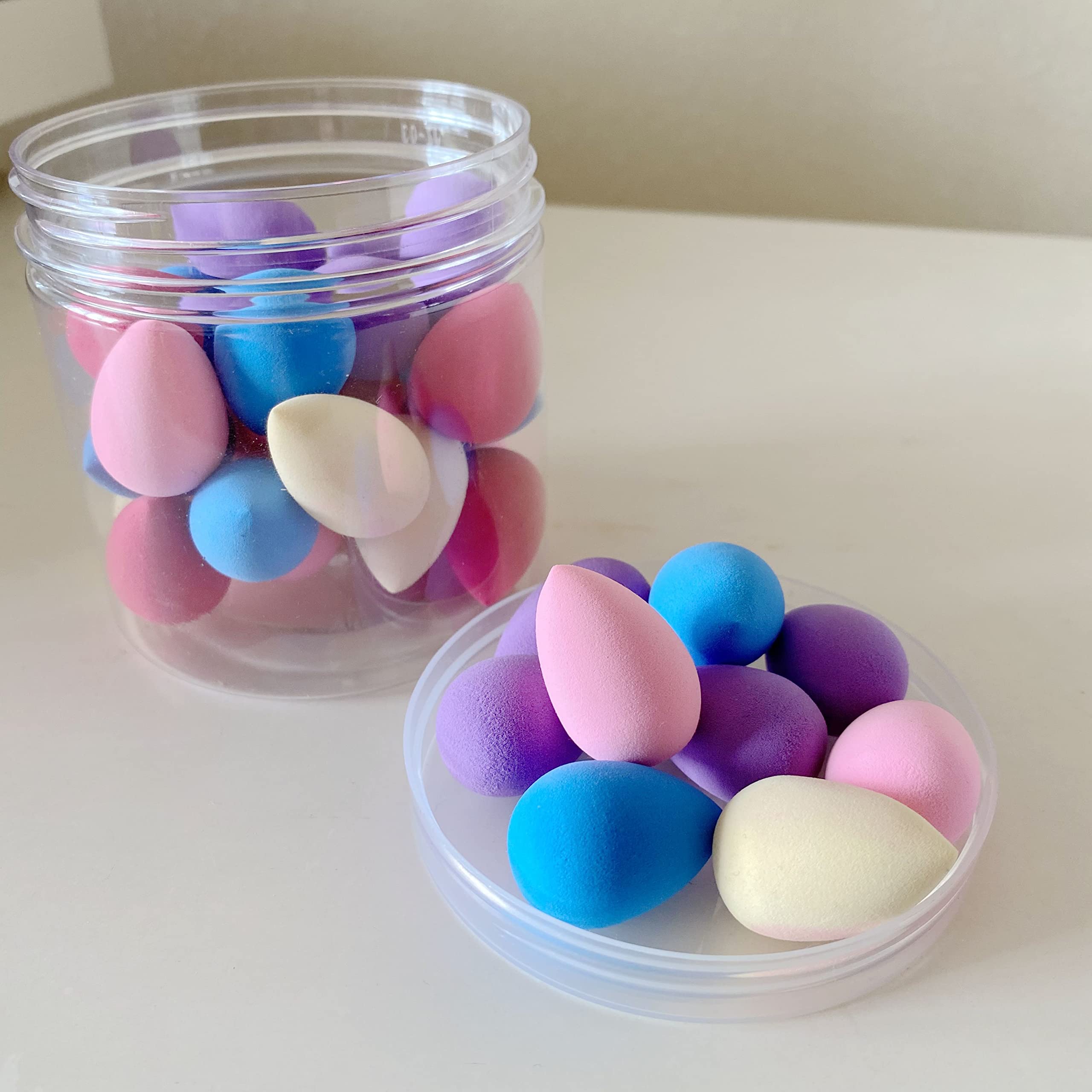 30 Pcs Mini Makeup Sponge Blenders - Beauty Blender Sponges for Foundation, Powder, Concealer, Eyeshadow, Under Eyes, Highlight & Contour - Perfect for Travel, Professional Makeup & Everyday Beauty Routine