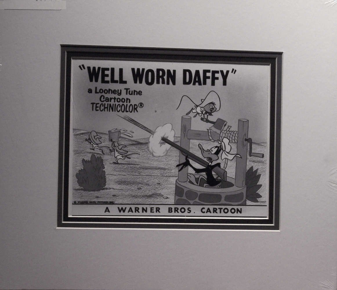 Vintage Daffy Duck & Speedy Gonzales Lobby Card Publicity Still - Classic Warner Bros Cartoon Collectible for Home Theater Decor & Animation Fan Gifts