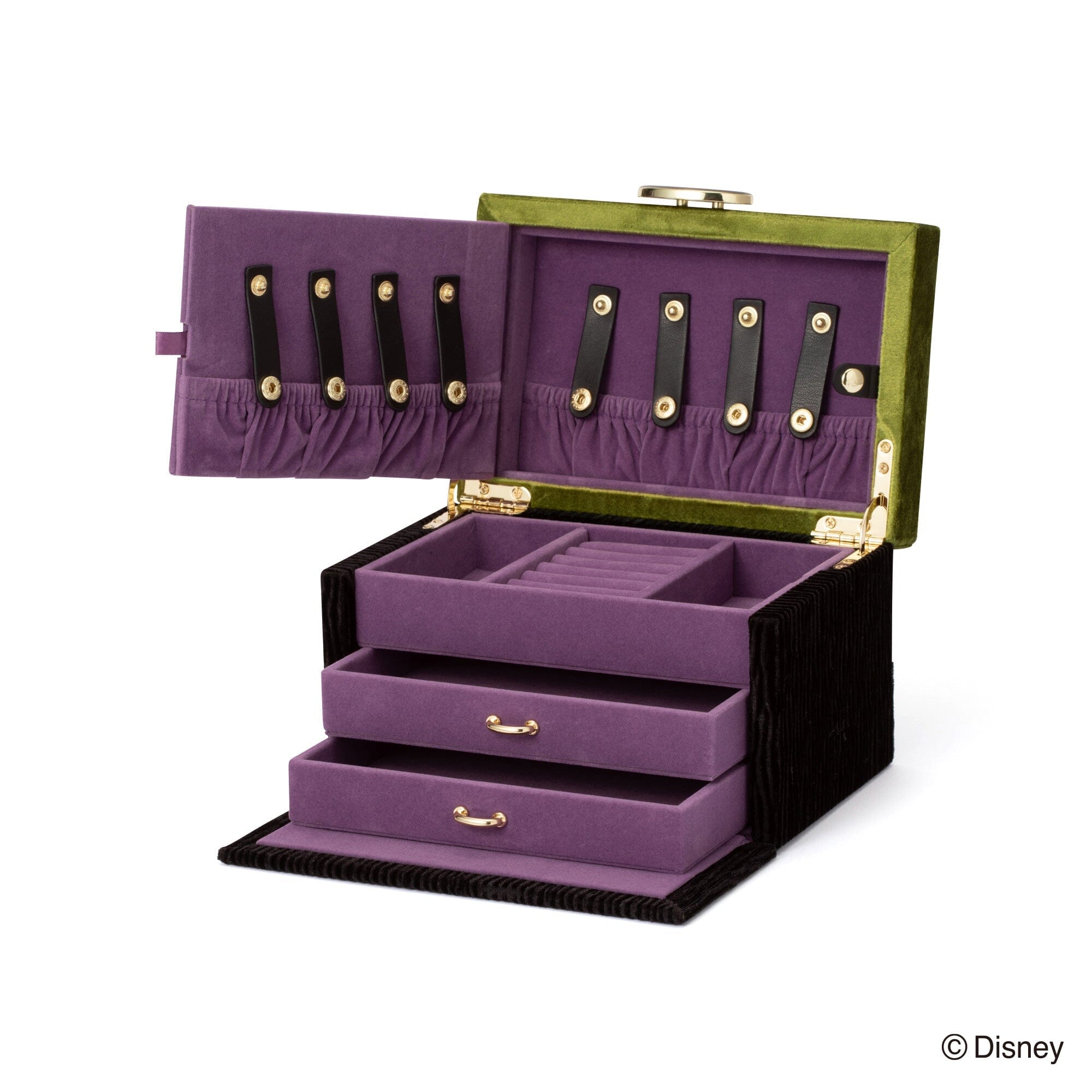 Disney Villains Maleficent Jewelry Box - Small Gothic Jewelry Storage for Necklaces & Rings - Perfect for Disney Fans, Collectors & Gift Giving