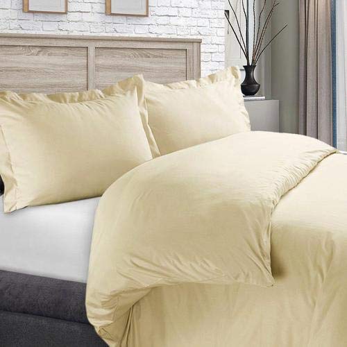 Premium 450 Thread Count Luxury Duvet Cover Set - Full/Queen Size Soft Linen Bedding - Perfect for Master Bedrooms, Guest Rooms & Cozy Home Decor