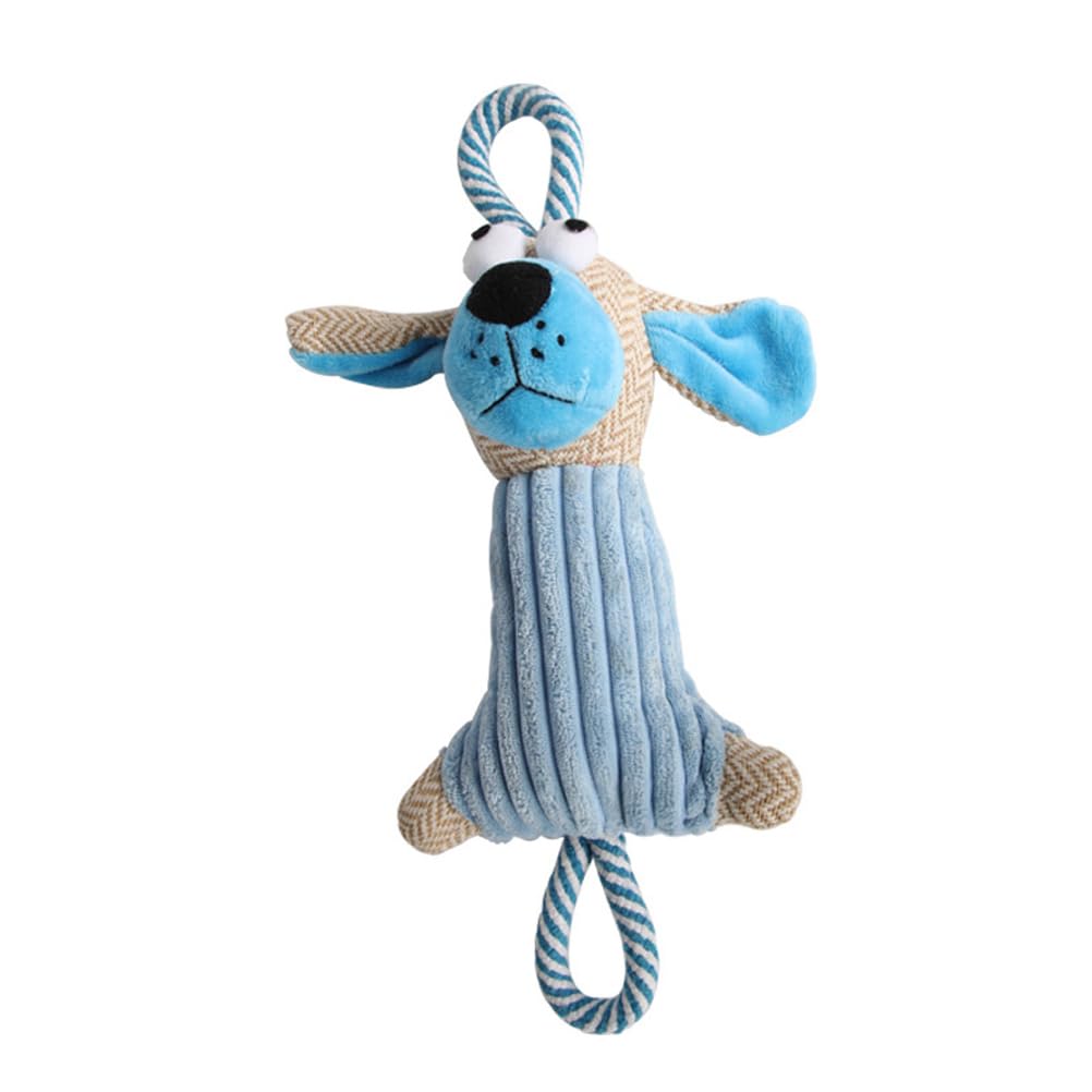 Soft Plush Chew Toys for Small Dogs & Puppies - Durable Pet Plaything with Dog Modeling - Perfect for Teething, Training & Playtime