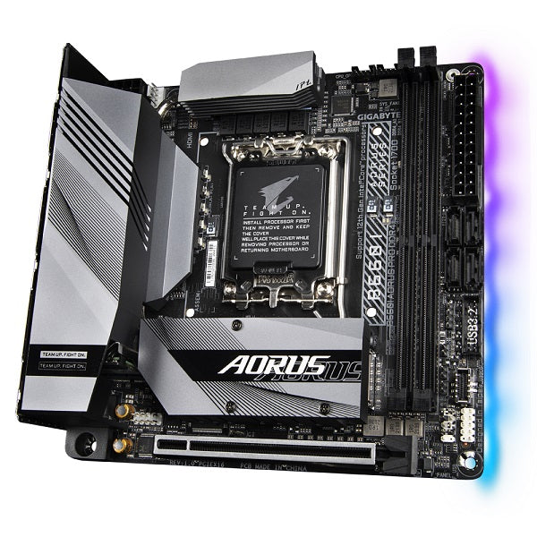 Gigabyte B660I AORUS PRO DDR4 Mini ITX Motherboard - LGA 1700 Socket for 12th Gen Intel Core i3/i5/i7/i9 CPUs | Compact Gaming PC Build, Home Theater & Office Desktop Computer