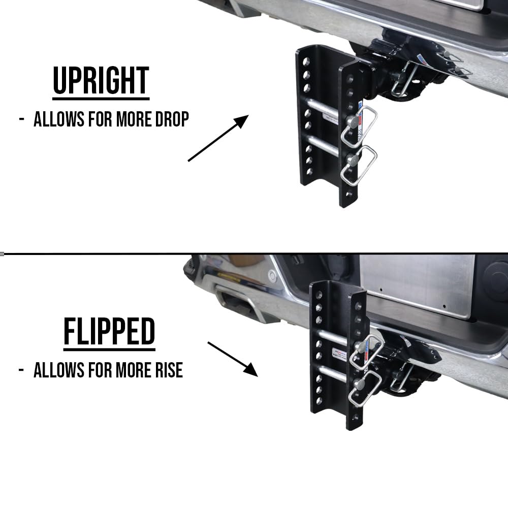 Shocker XR Adjustable Drop Hitch Base Frame with Pins - Fits 2