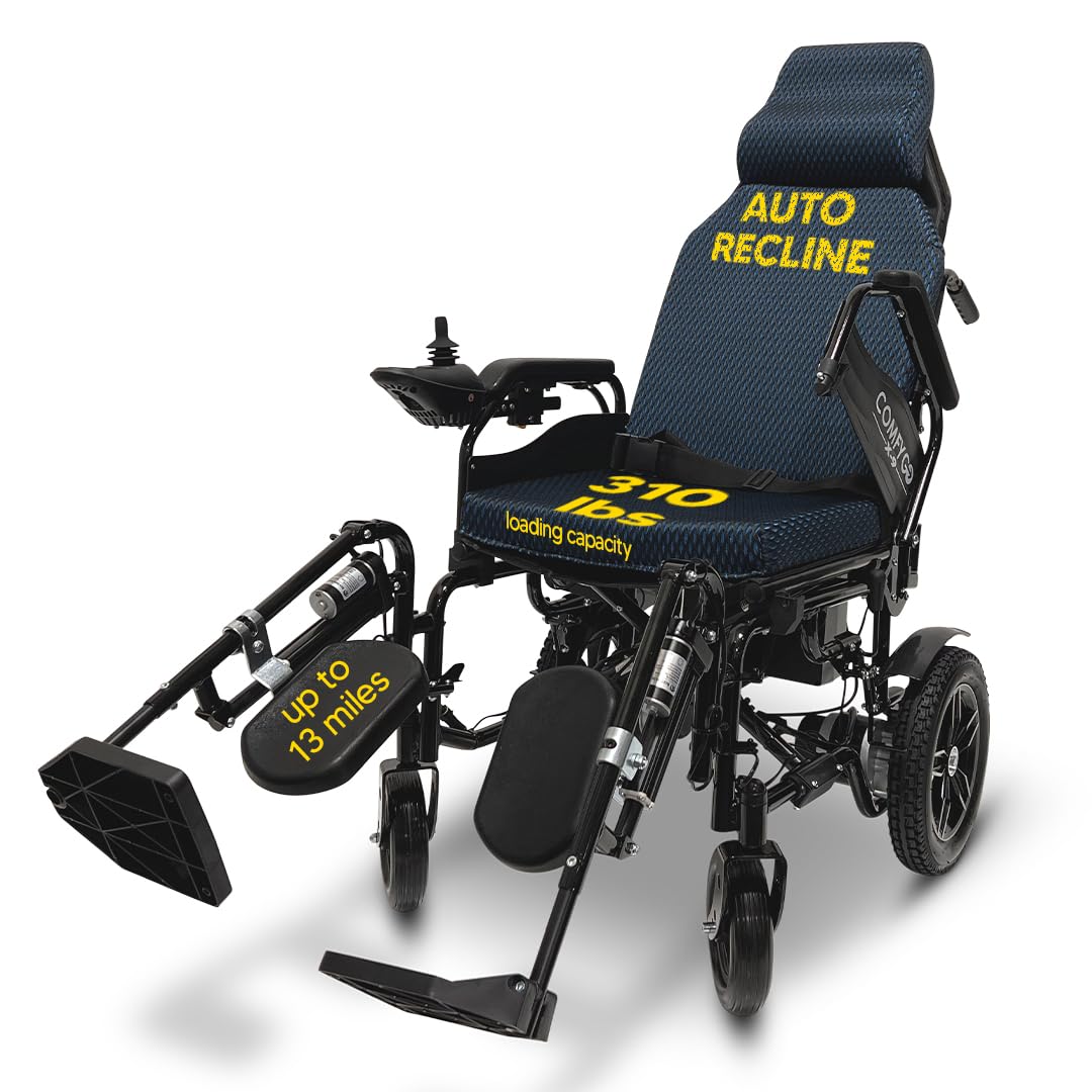 Comfygo X-9 Electric Wheelchair for Adults - Lightweight Power Wheelchair with Long Battery Life - Foldable Mobility Scooter for Indoor & Outdoor Use - Perfect for Seniors and Disabled Travel