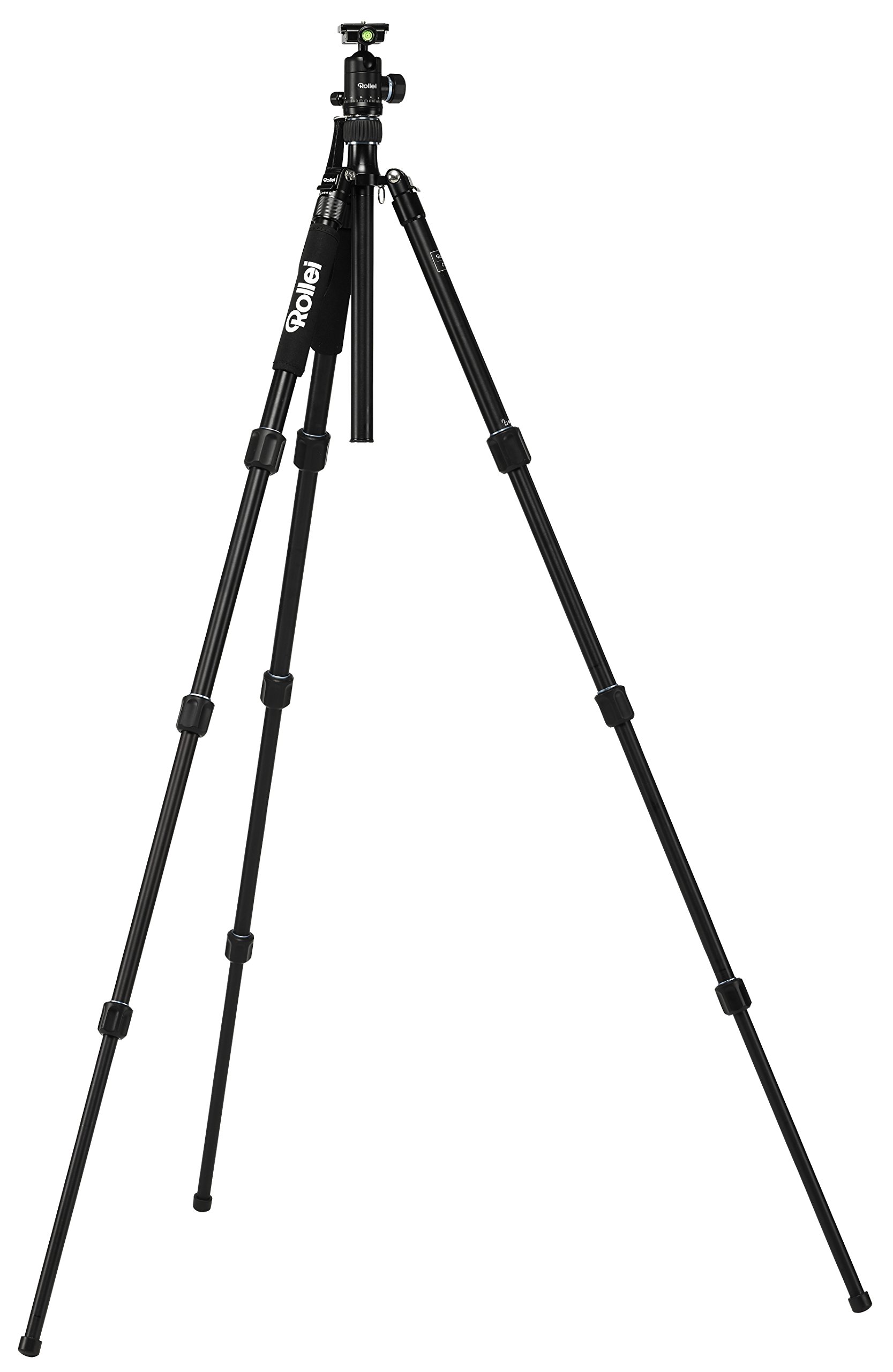 Rollei C5i Compact Aluminum Camera Tripod with Ball Head & Phone Holder - 156cm, 8KG Load, Travel Carry Bag - Portable Stand for DSLR, Mirrorless Cameras & Smartphones - Perfect for Travel, Vlogging & Photography