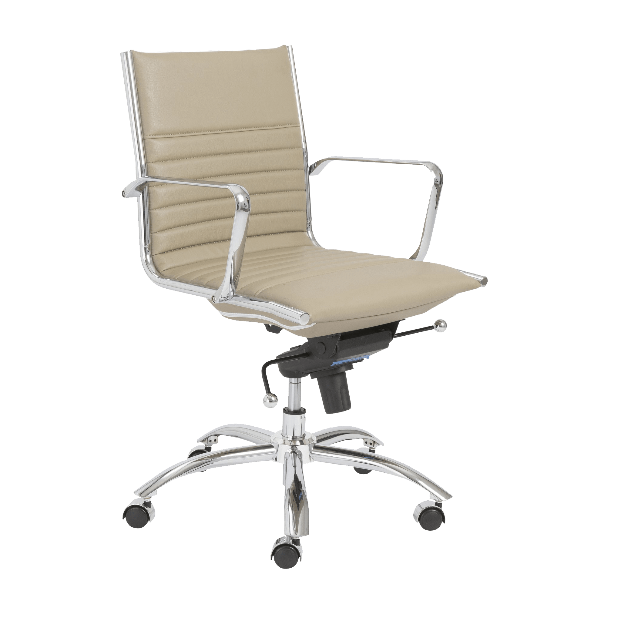 EURO Dirk Ergonomic Low Back Office Chair - Adjustable Height & Swivel for Home & Office Workspace