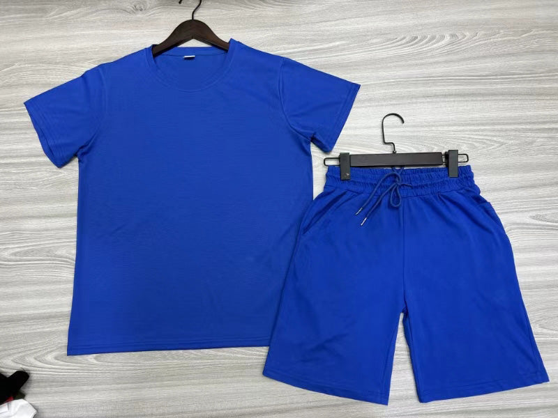 Men's Casual Short Sleeve T-Shirt & Athletic Shorts Set - Comfortable Summer Outfit for Gym, Running, Travel and Daily Wear