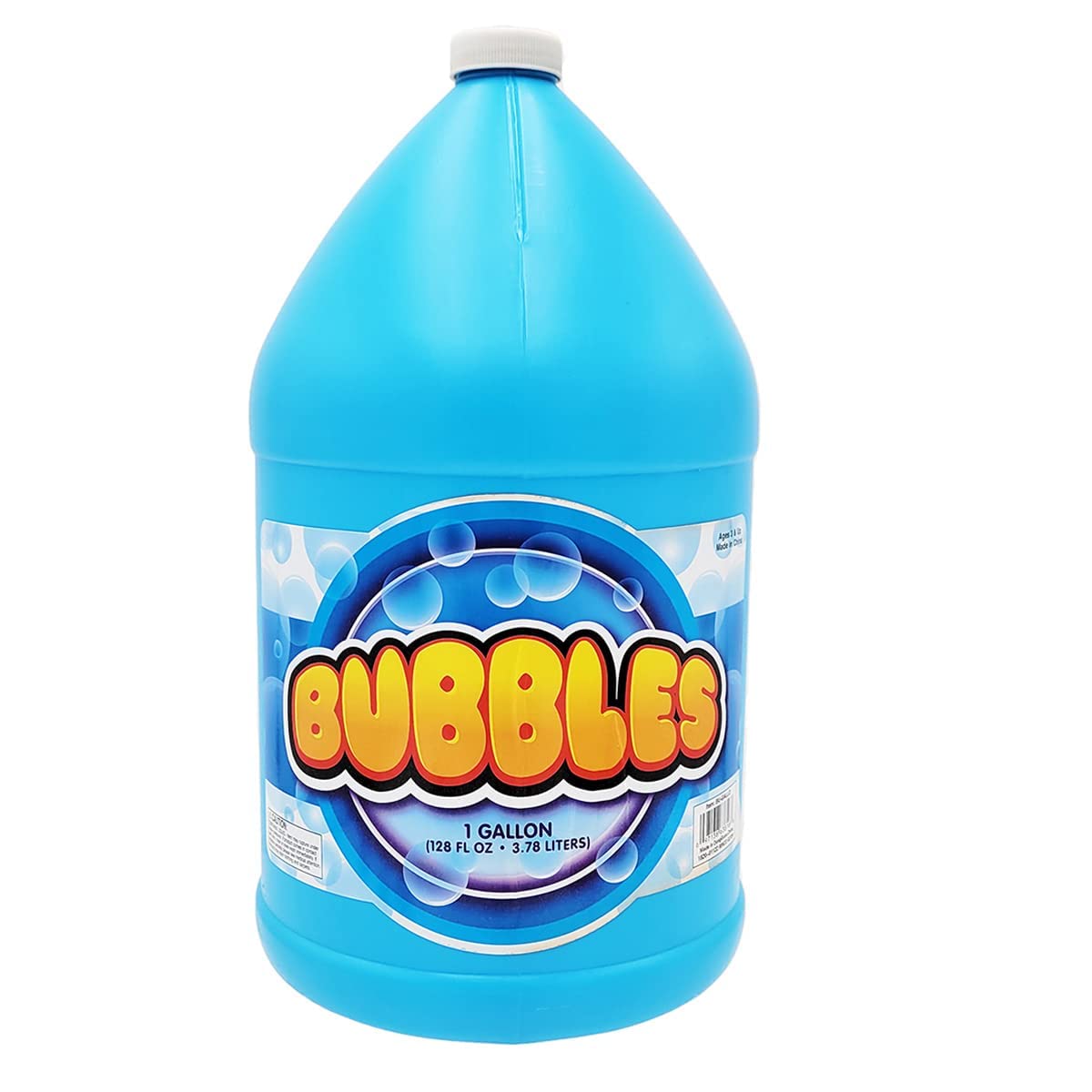 Non-Toxic 128oz Concentrated Bubble Solution Refill (2.5 Gallon) for Bubble Machines, Bubble Guns, Wands & Lawn Mowers - Perfect for Kids' Outdoor Play, Birthday Parties & Backyard Fun