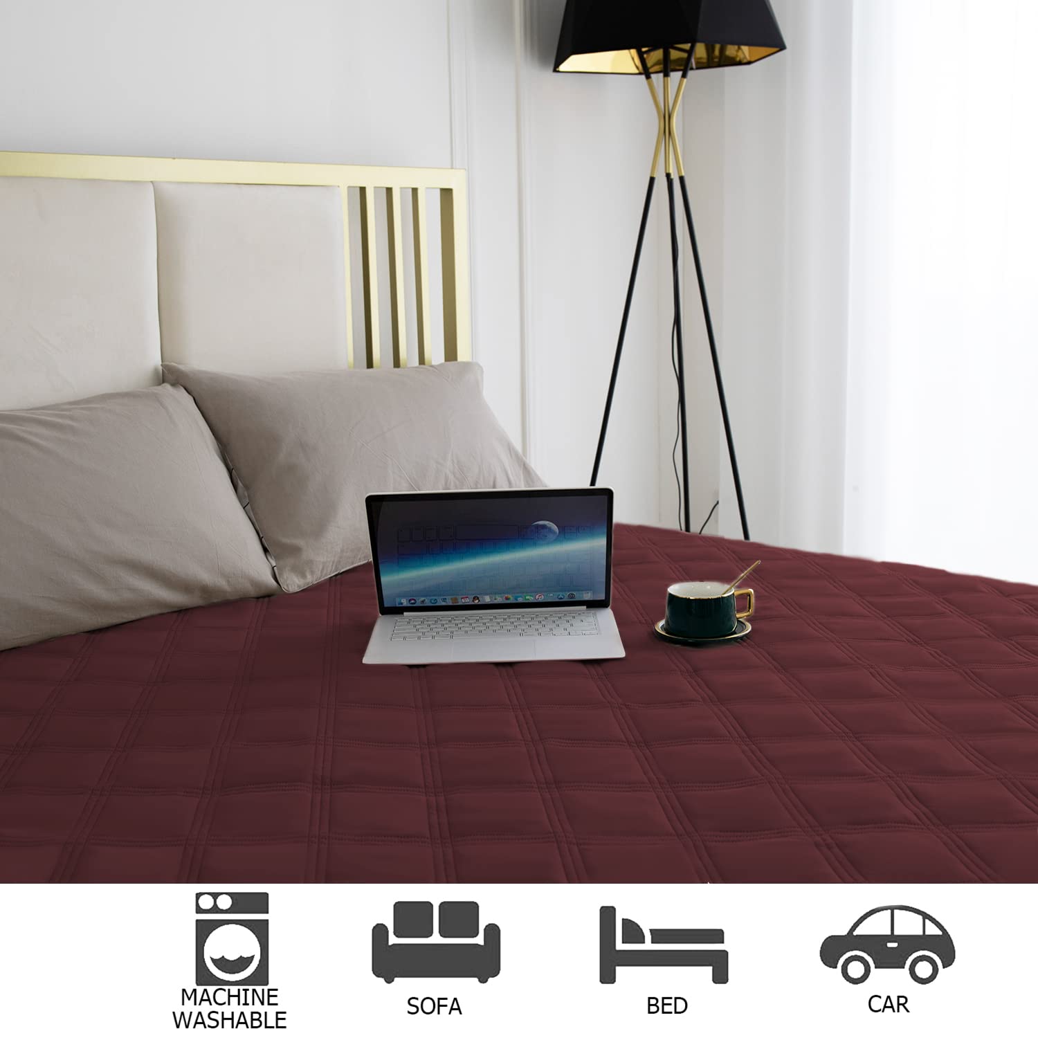 Ameritex Waterproof Dog Bed Cover - Non-Slip Pet Blanket Protector for Furniture, Couch & Sofa - Perfect for Indoor Use, Travel & Car Rides