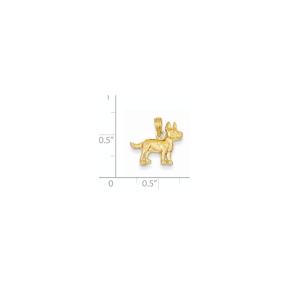 14K Yellow Gold Terrier Dog Pendant Necklace - Dainty Pet Jewelry for Dog Lovers - Perfect Gift for Pet Owners & Animal Lovers - Birthday, Anniversary, Christmas Present