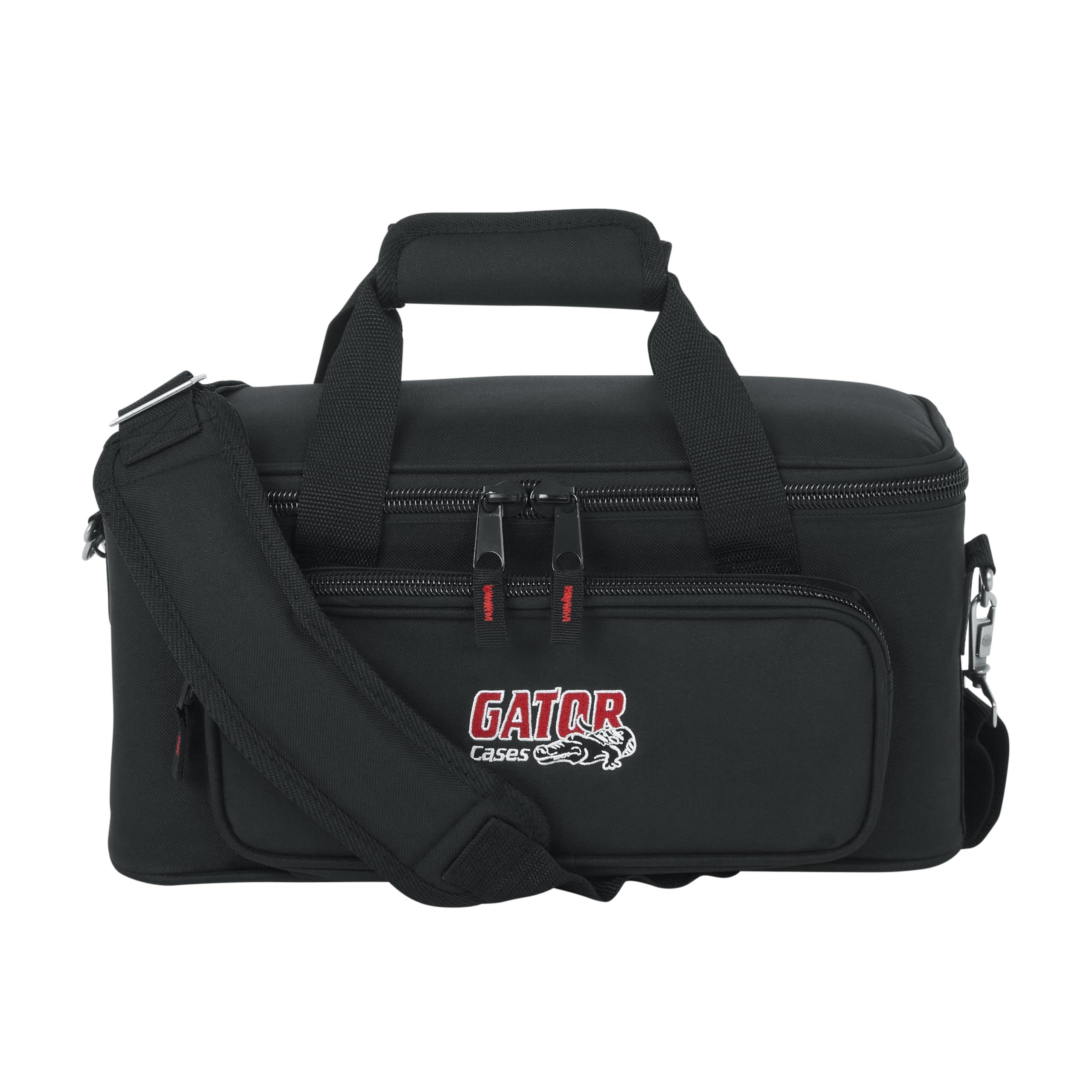 Gator Cases GM-12B Microphone Carry Bag - Padded Foam Protection for 12 Wired Mics - Perfect for Live Performances, Studio Sessions & Equipment Storage
