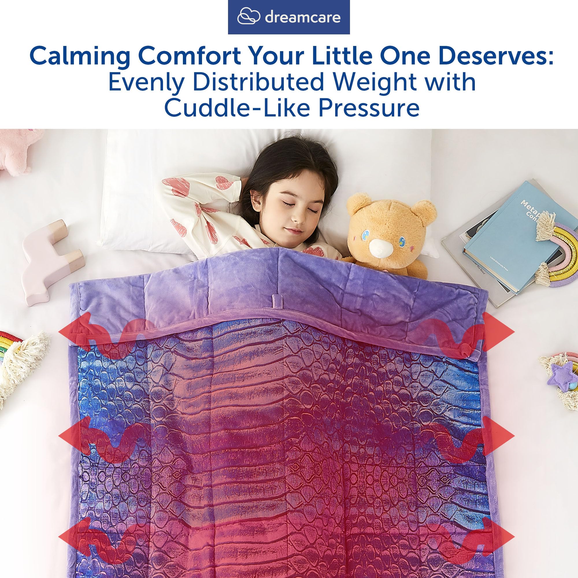 **DREAMCARE 5lbs Cooling Weighted Blanket for Kids & Toddlers (36
