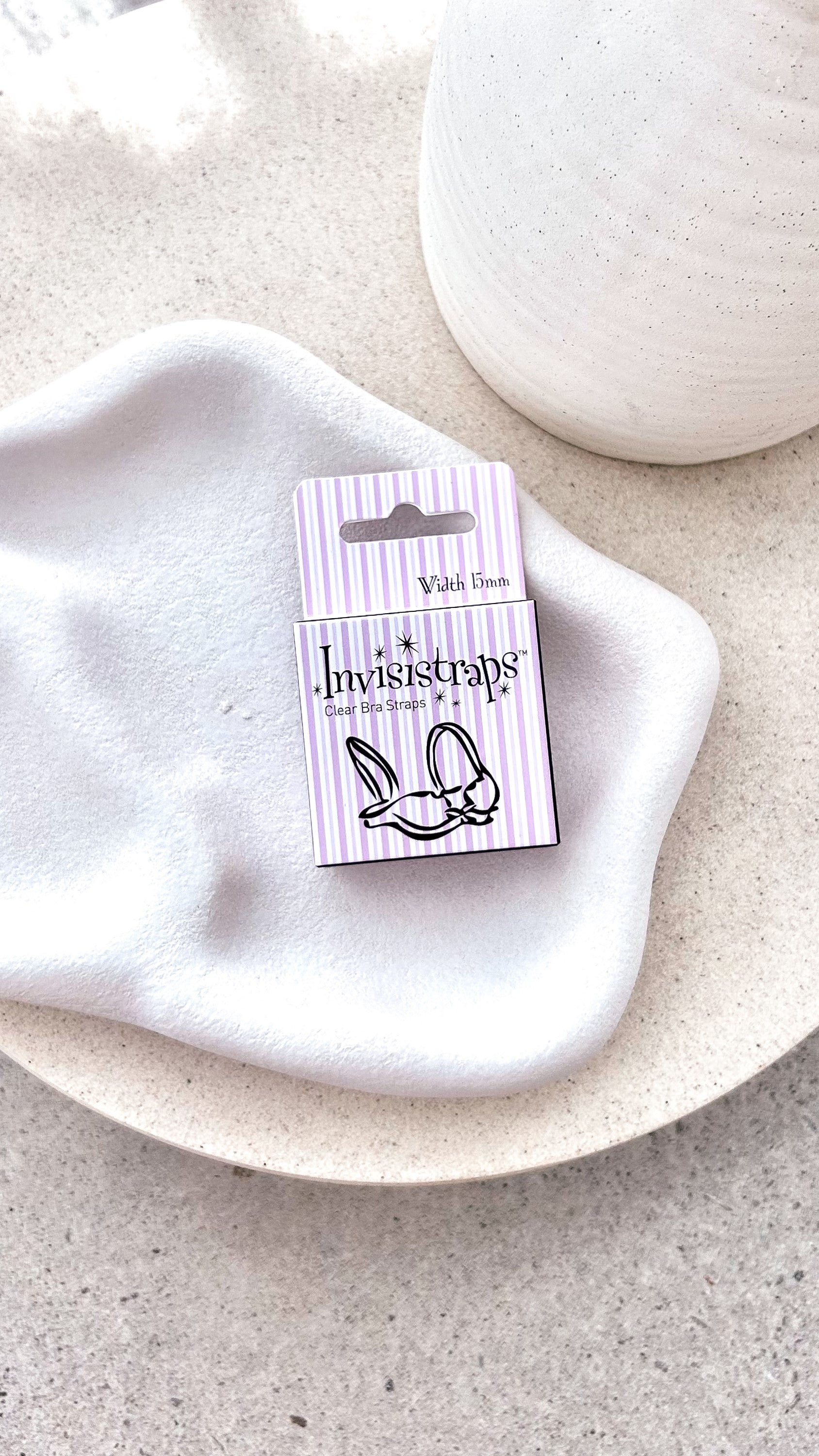 Invisistraps Clear Bra Straps 15mm - Seamless, Comfortable, and Invisible Under Any Outfit for Women | Perfect for Strapless Dresses, Tanks, and Formal Wear
