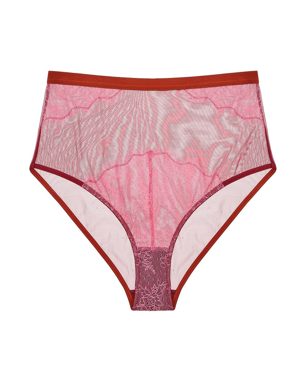 Ana High Waist Underwear for Women - Comfortable Cotton Panties with Lace Trim - Perfect for Everyday Wear, Yoga & Lounge