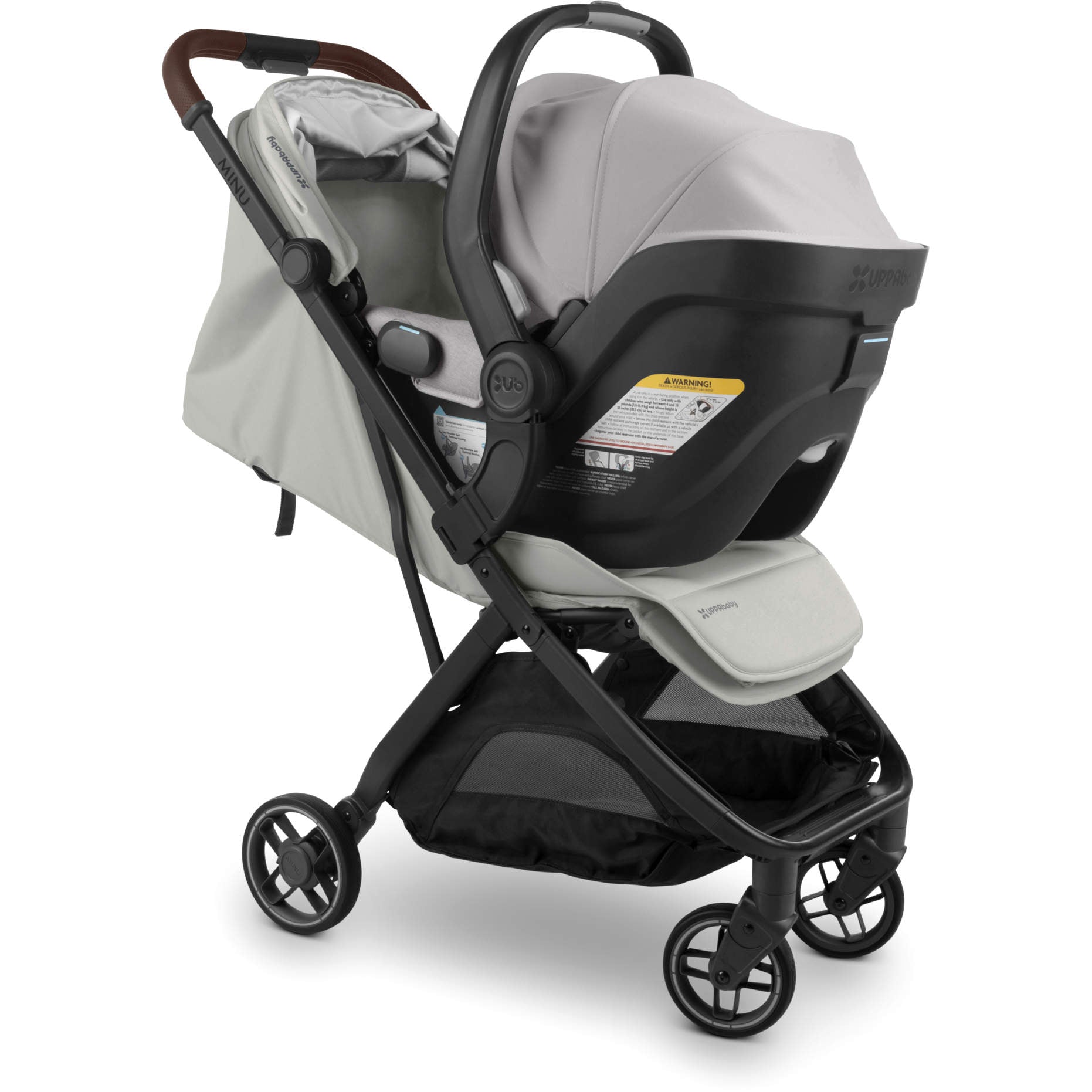 UPPAbaby Minu V3 Infant Car Seat Adapters - Compatible with Aria, Mesa V2 & Mesa Max | Lightweight Travel System Accessories for Strollers | Perfect for Air Travel, Shopping & Family Outings
