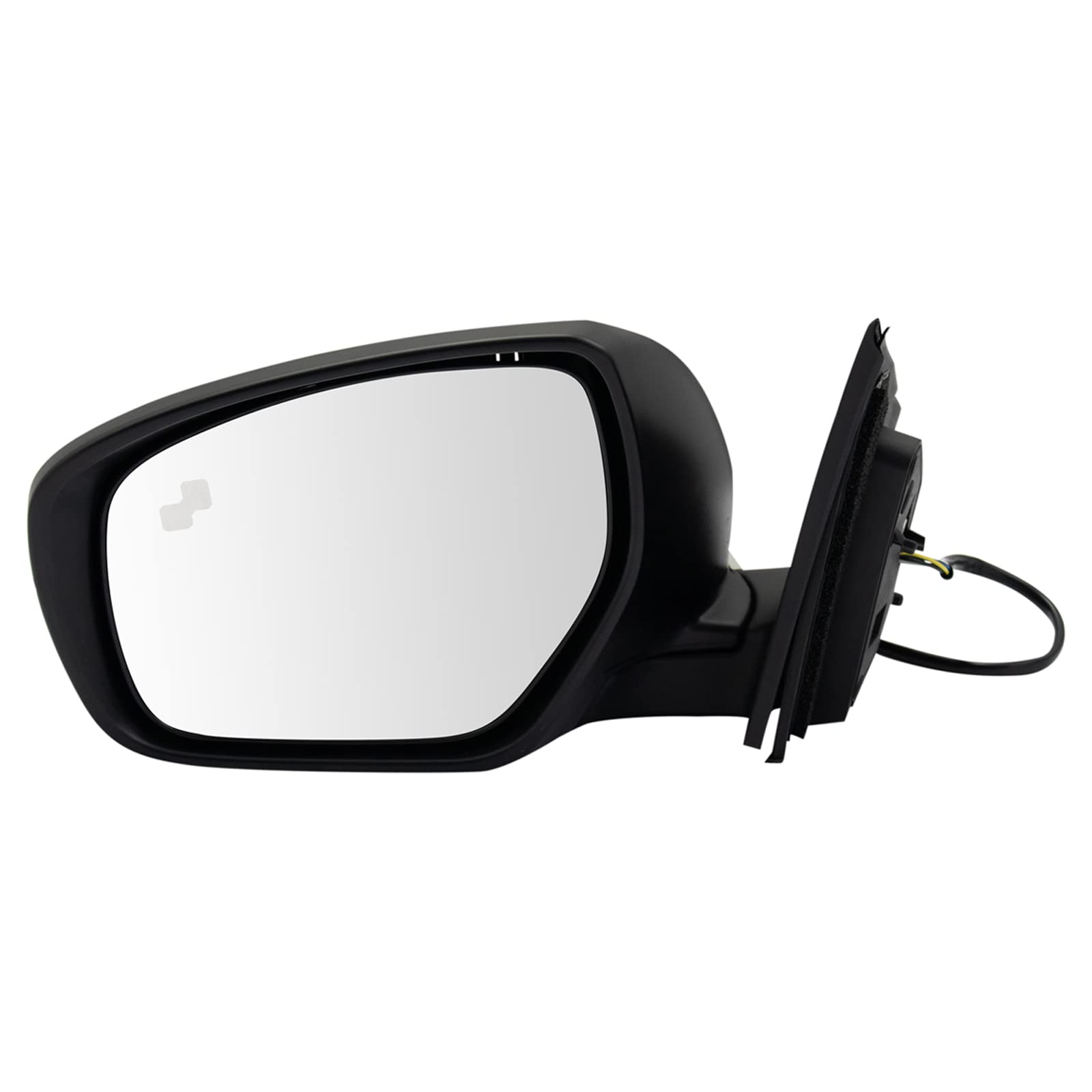TRQ Heated Left Side Mirror with Memory Function - Compatible with 2014-2015 Mazda CX-9 (MA1320223) - Perfect for Winter Driving & Enhanced Safety