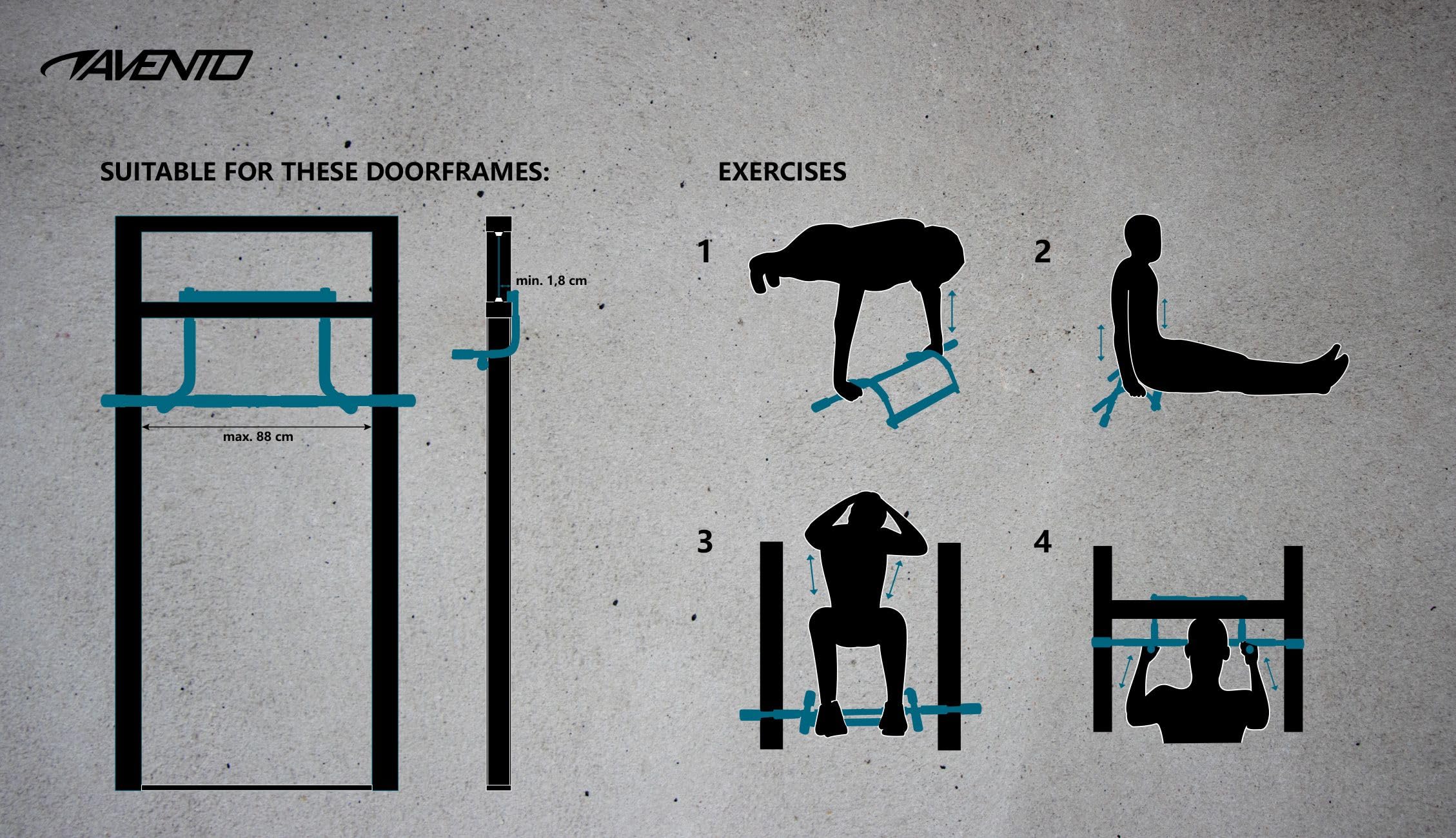 Multi-Fitness Trainer - Portable Home Gym Equipment for Full Body Workout | Perfect for Strength Training, Cardio & Toning at Home or Office