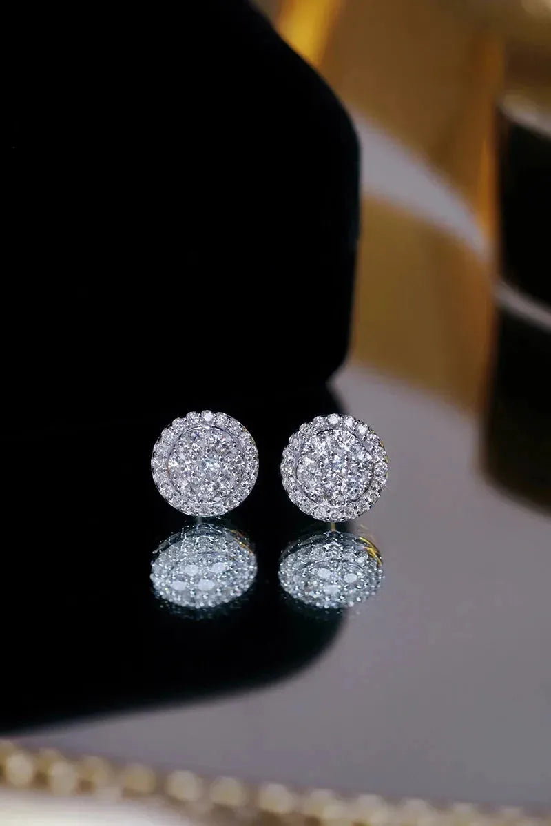 18K White Gold Diamond Stud Earrings for Women - 1.0 Carat Round Cut Natural Diamond Luxury Wedding Jewelry | Perfect for Bridal, Anniversary & Special Occasion Gifts