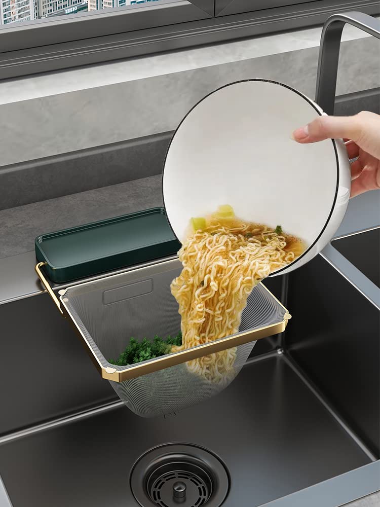Premium Kitchen Sink Filter & Strainer Set - 50 Mesh Bags + 1 Holder for Food Waste, Leftovers & Grease - Durable Drain Protector for Easy Cleaning | Ideal for Home, Restaurant & Commercial Kitchens