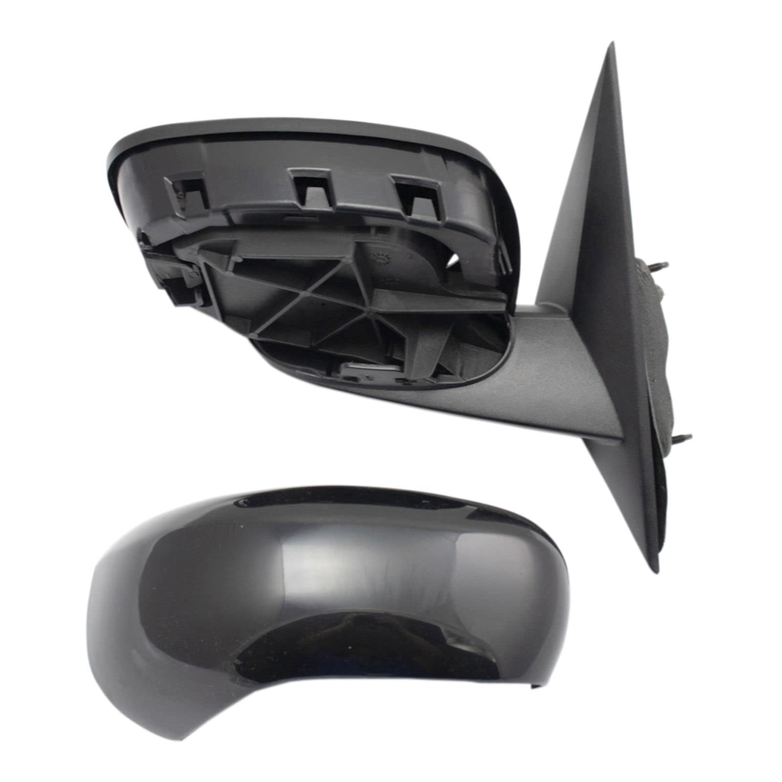 Heated Right Side Mirror with Smooth Black Cover - Compatible with 2006-2009 Chrysler 300 & 2008 Dodge Charger (Part# CH1321284, CH1321340, CH1321352) - Perfect for Winter Driving and Enhanced Visibility