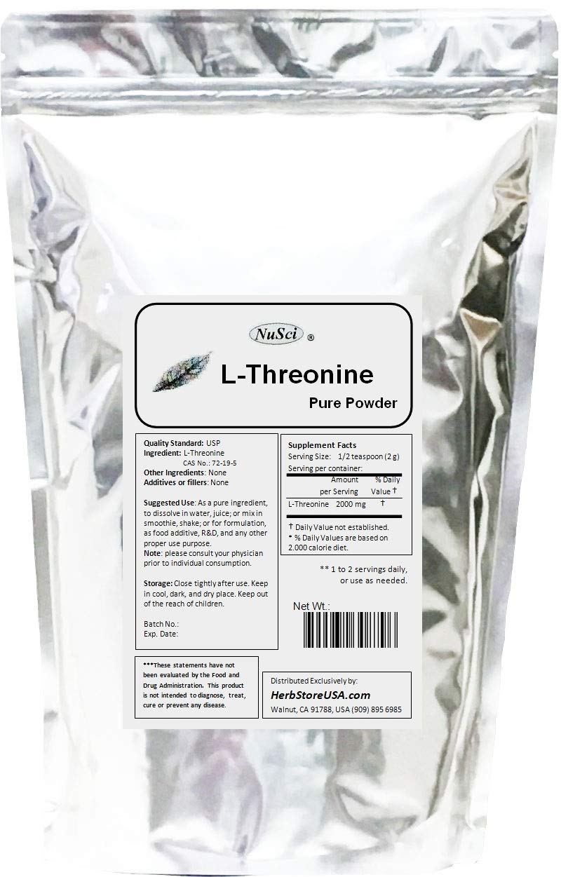 Pure L-Threonine Powder 227g (8oz) - Premium Amino Acid Supplement for Muscle Recovery, Immune Support & Digestive Health - Ideal for Athletes, Fitness Enthusiasts & Wellness Routines