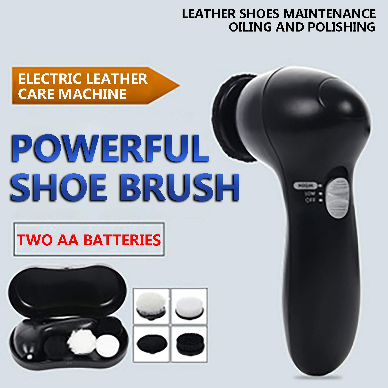 Electric Shoe Polisher Brush - Portable Leather Shoe Care Kit with Polishing Tools | Perfect for Home, Office & Travel Shoe Maintenance