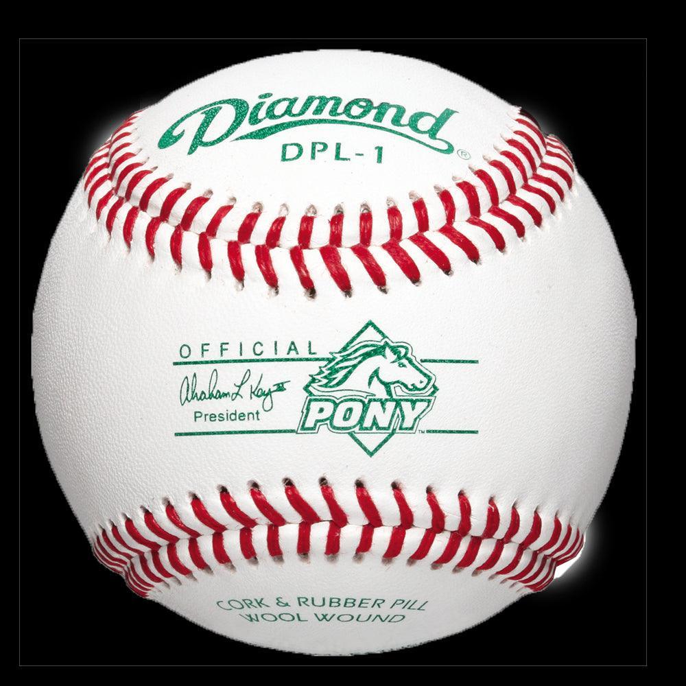 DPL 1 Competition Grade Baseballs for Pony League - Official Diamond Sports Baseballs for Youth Games & Practice