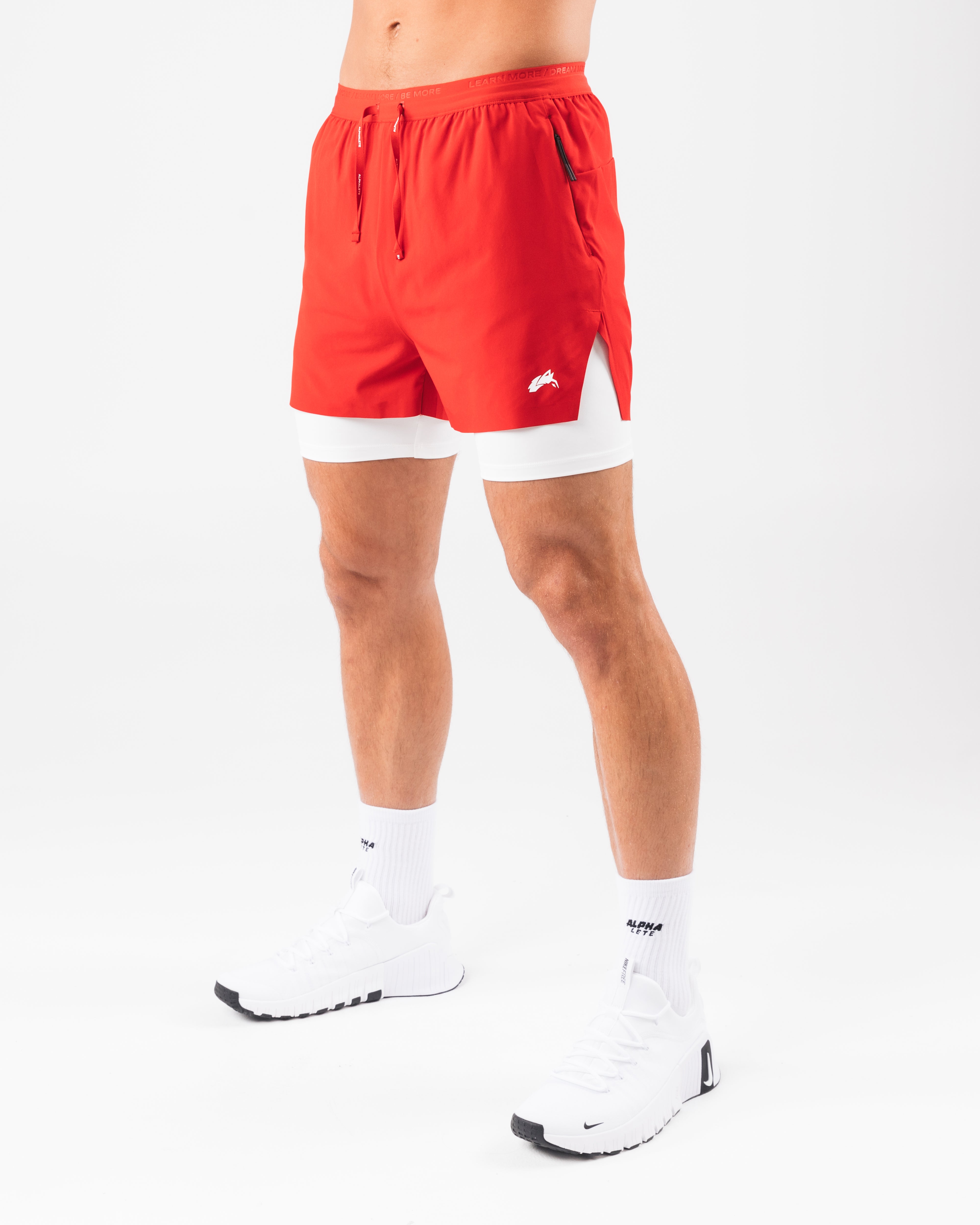Elite Swift Short 5 Running Shoes for Men - Lightweight & Breathable Carmine Red Athletic Sneakers - Perfect for Jogging, Gym Workouts & Casual Wear